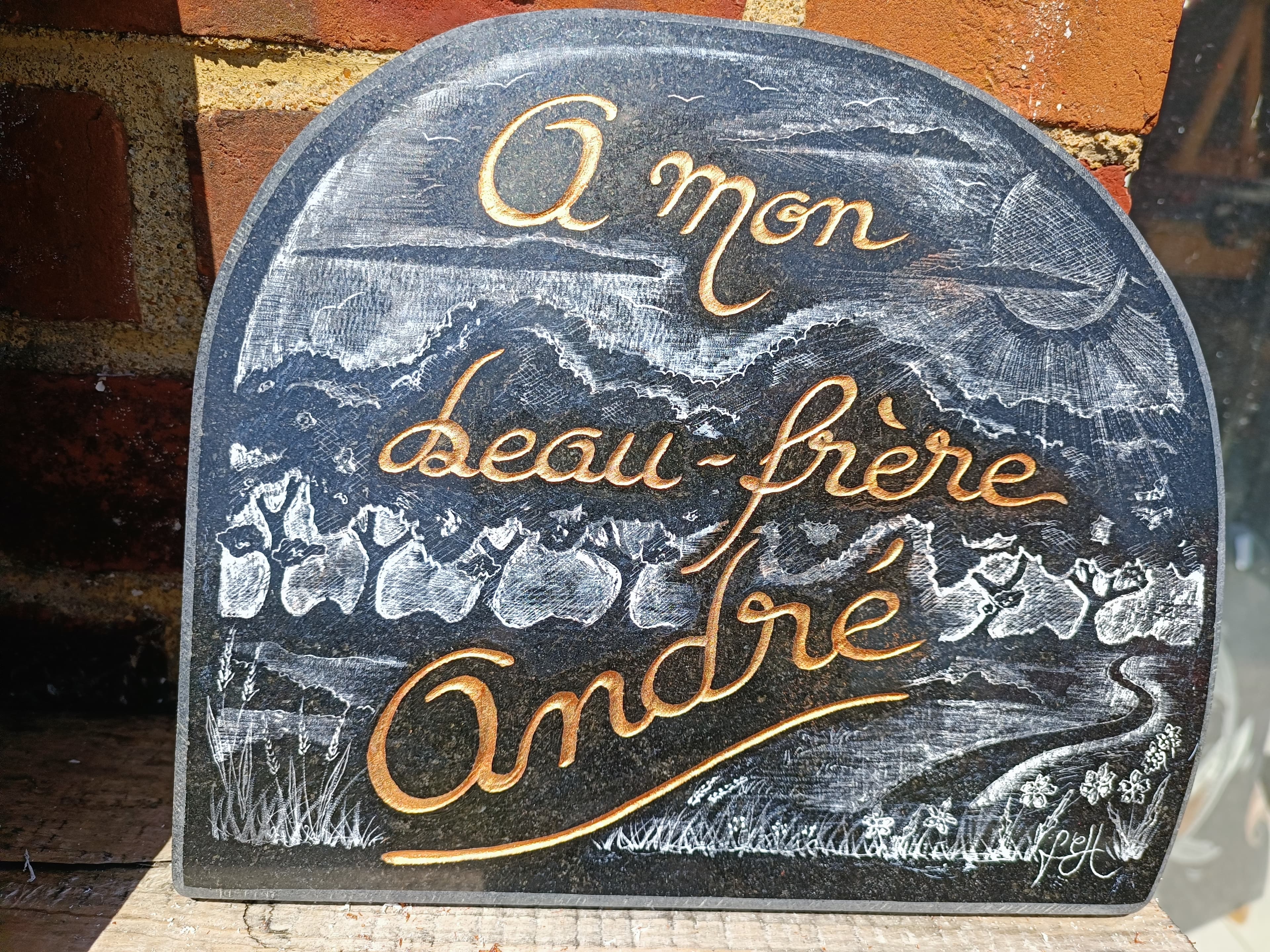 Plaque funé PB