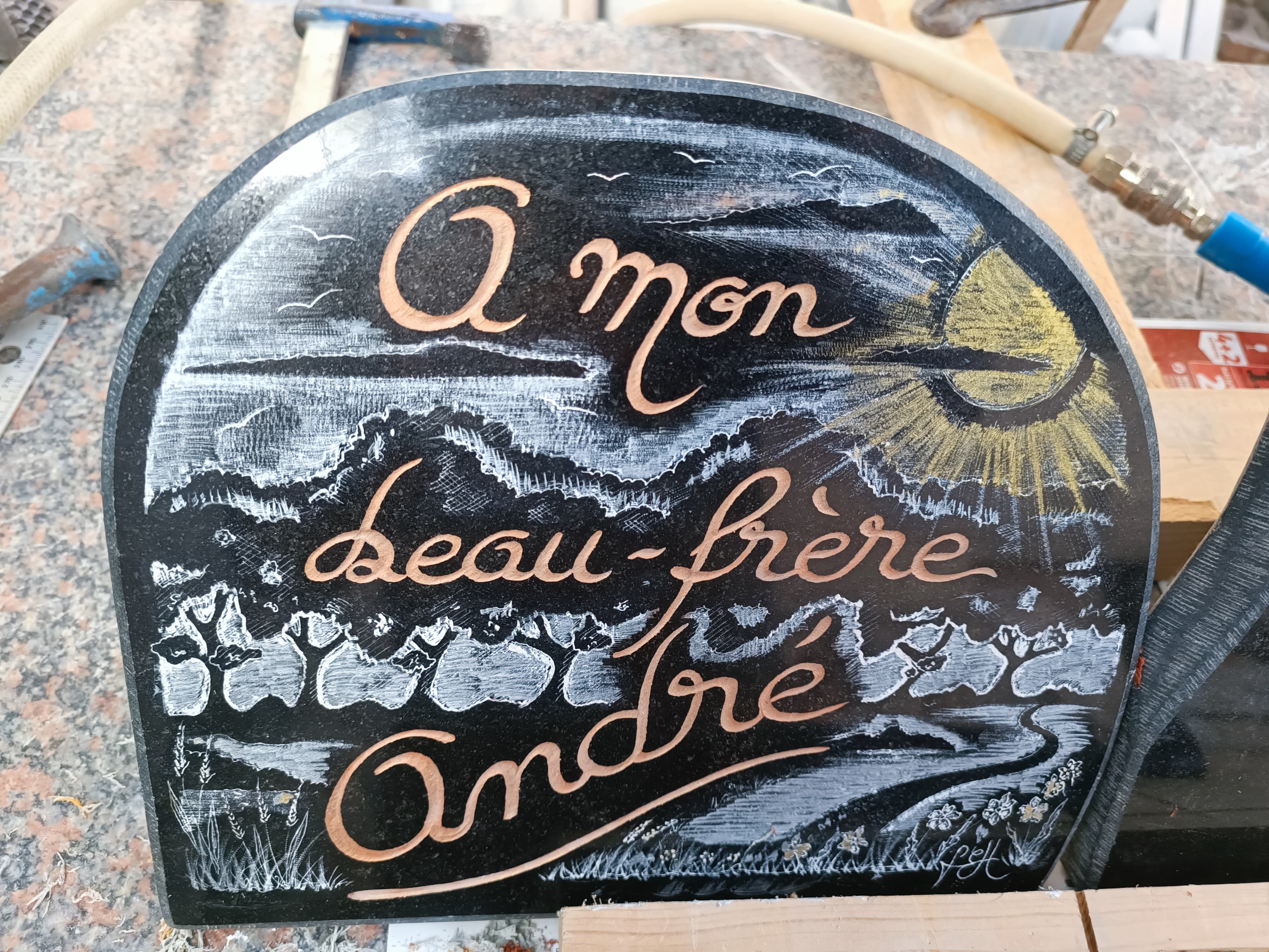 Plaque funé PB