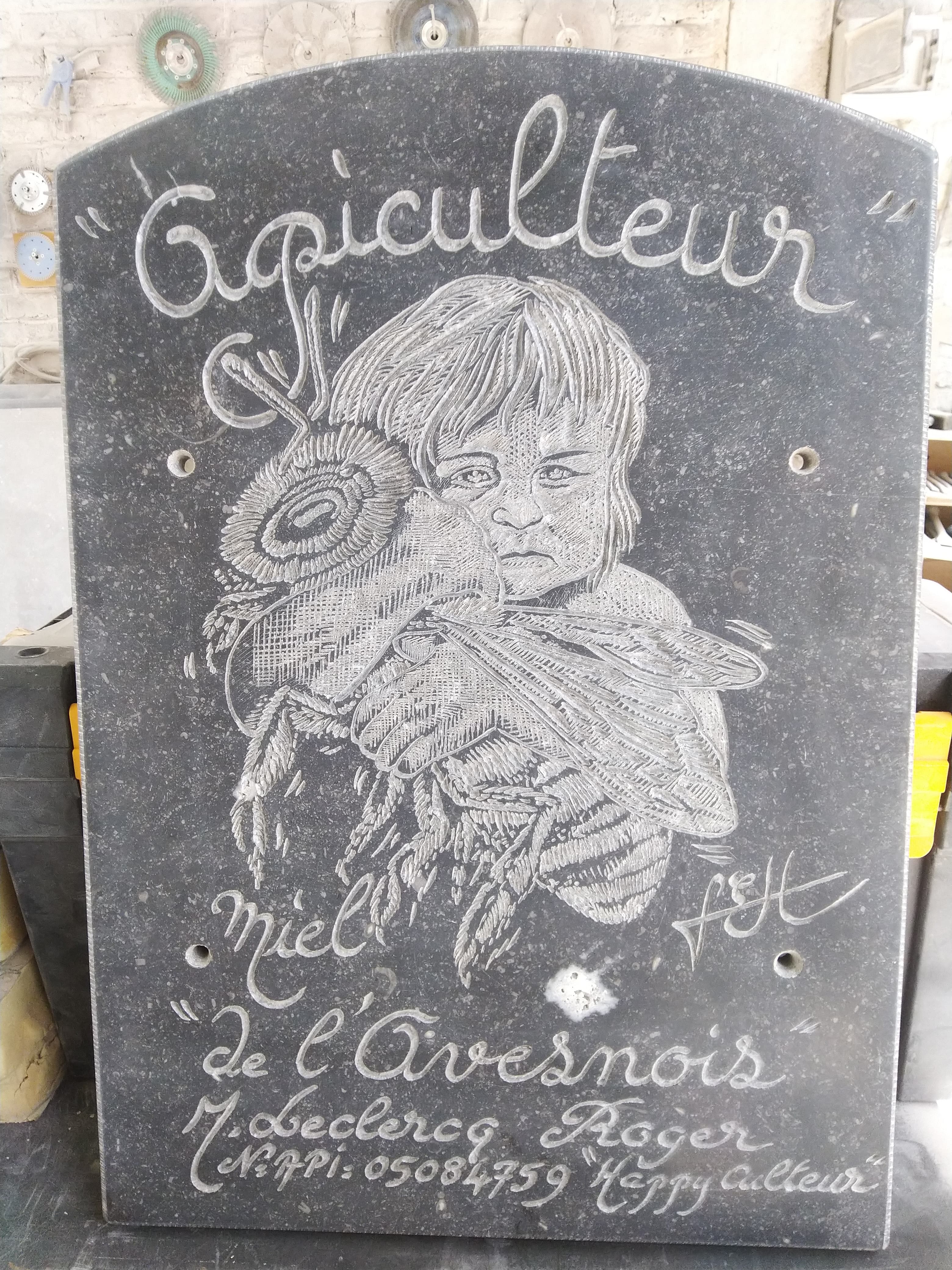 Plaque pour Apiculteur Heureux