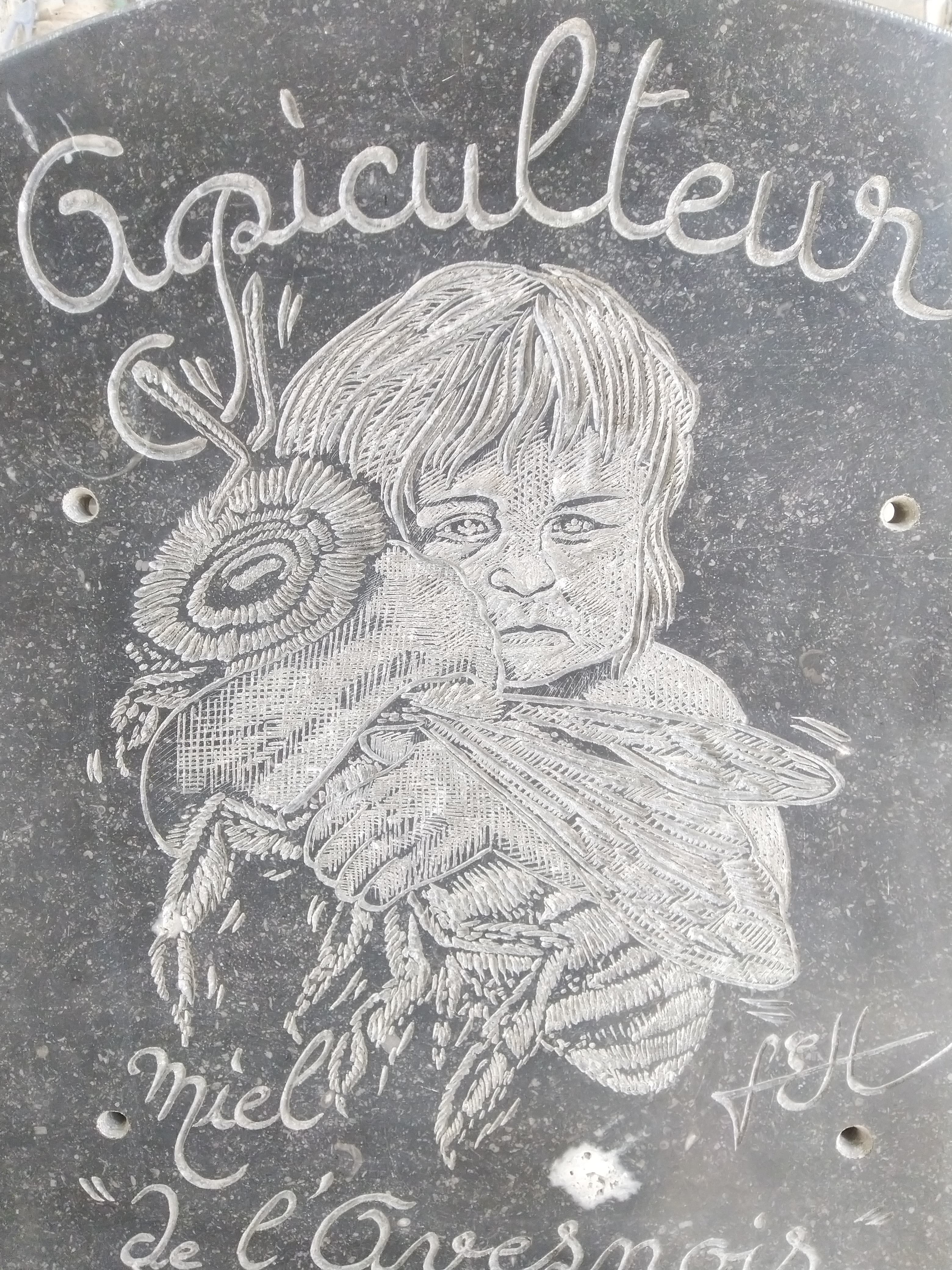 Plaque pour Apiculteur Heureux