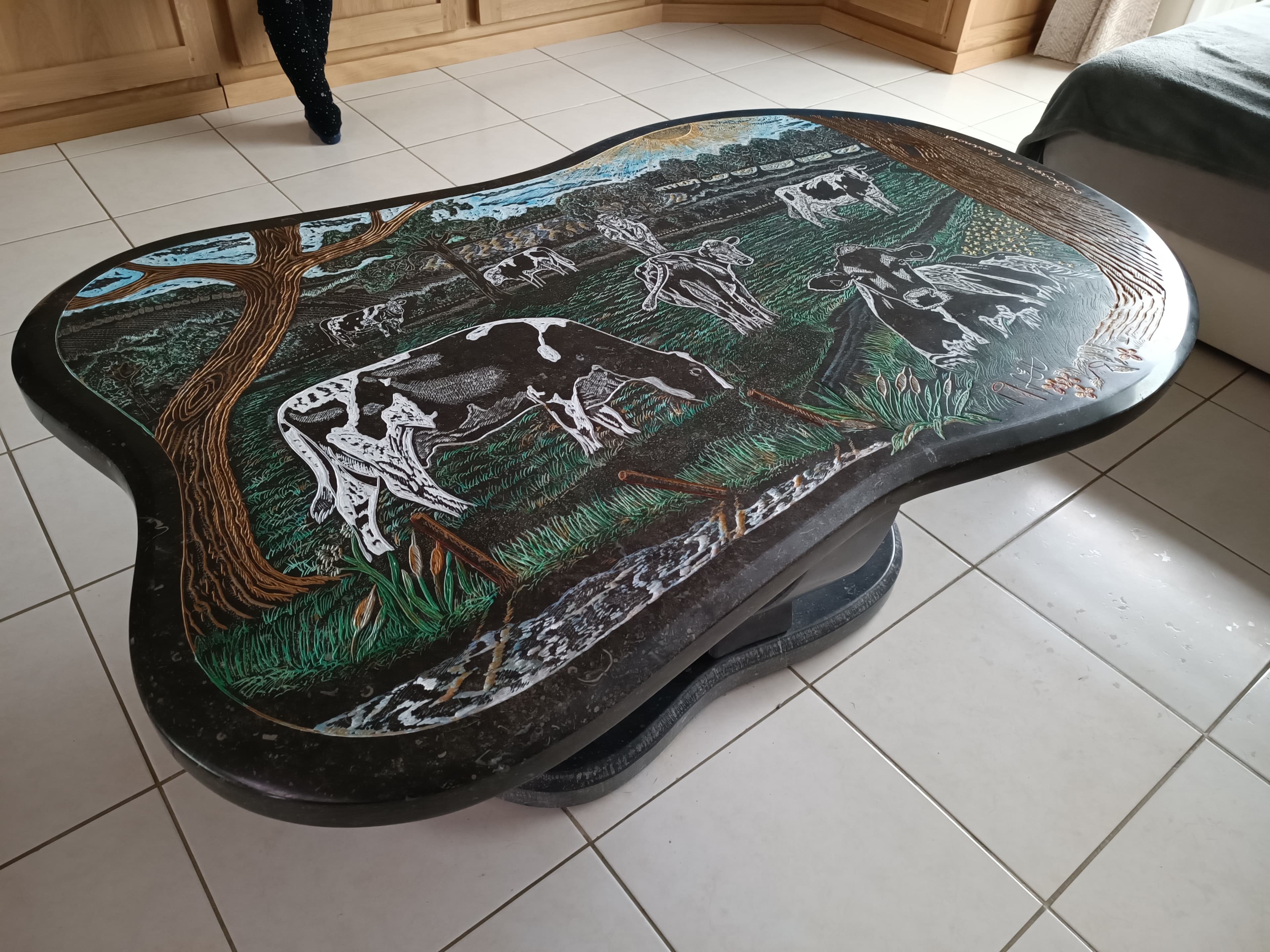 Table basse personnalisée