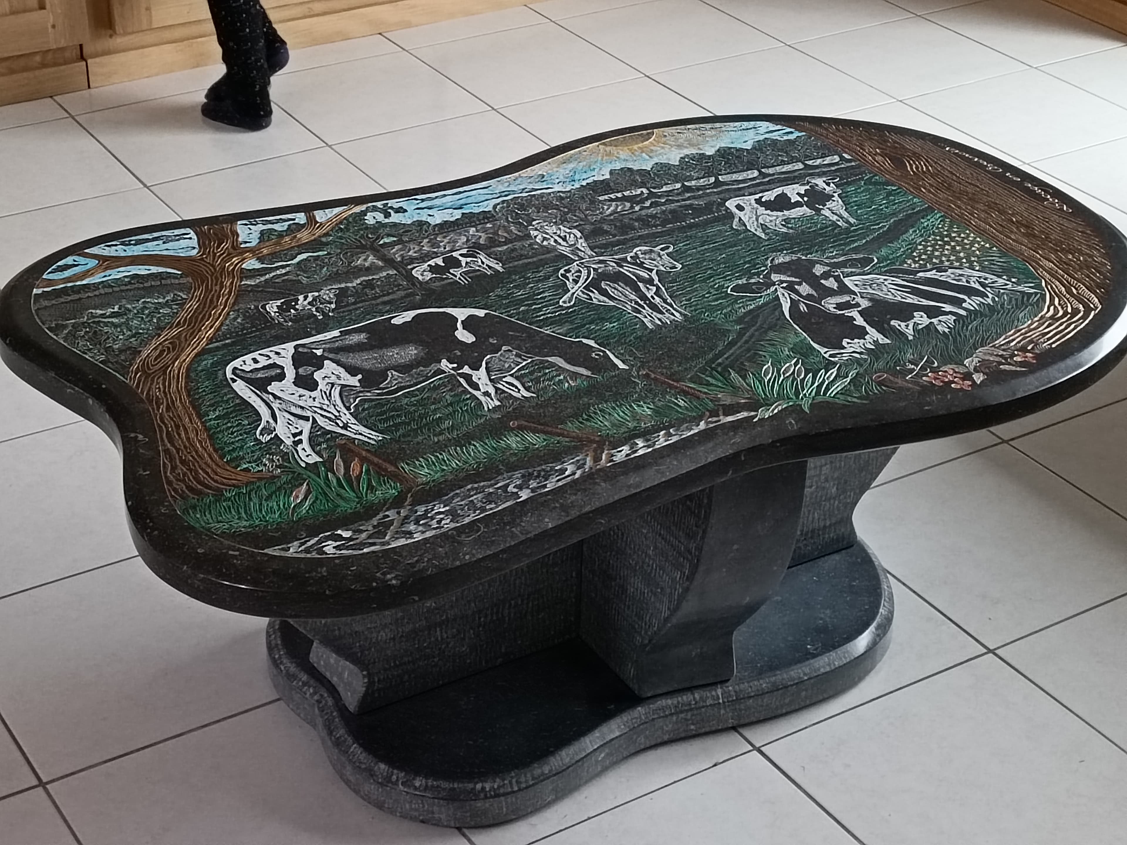 Table basse personnalisée