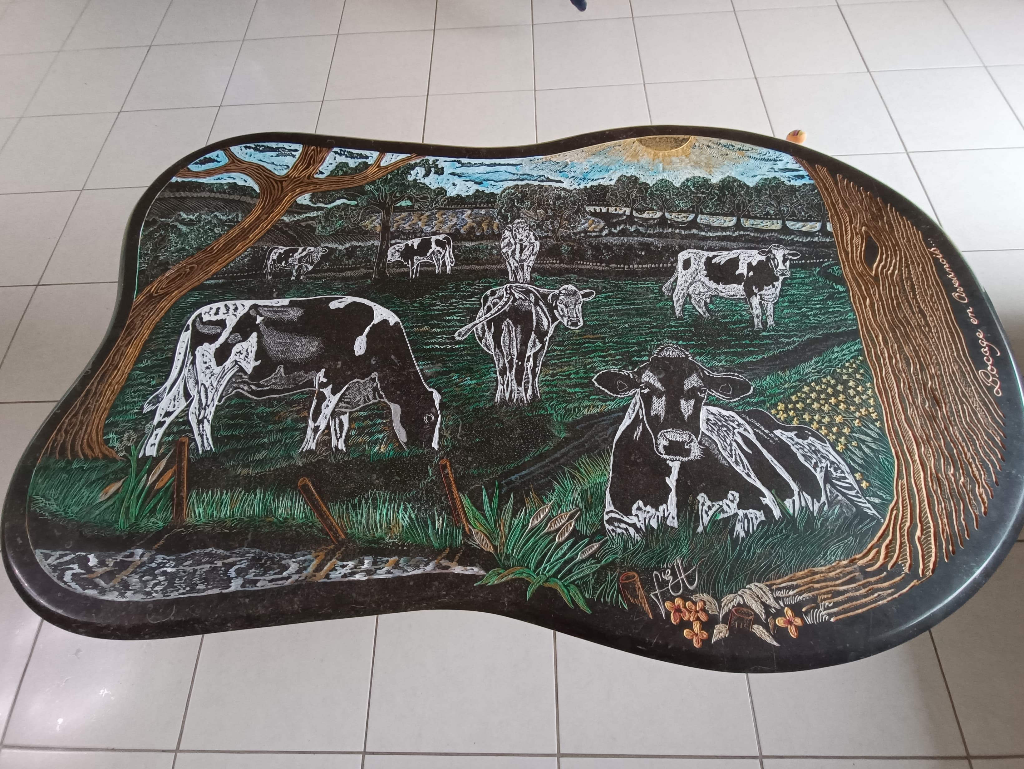 Table basse personnalisée