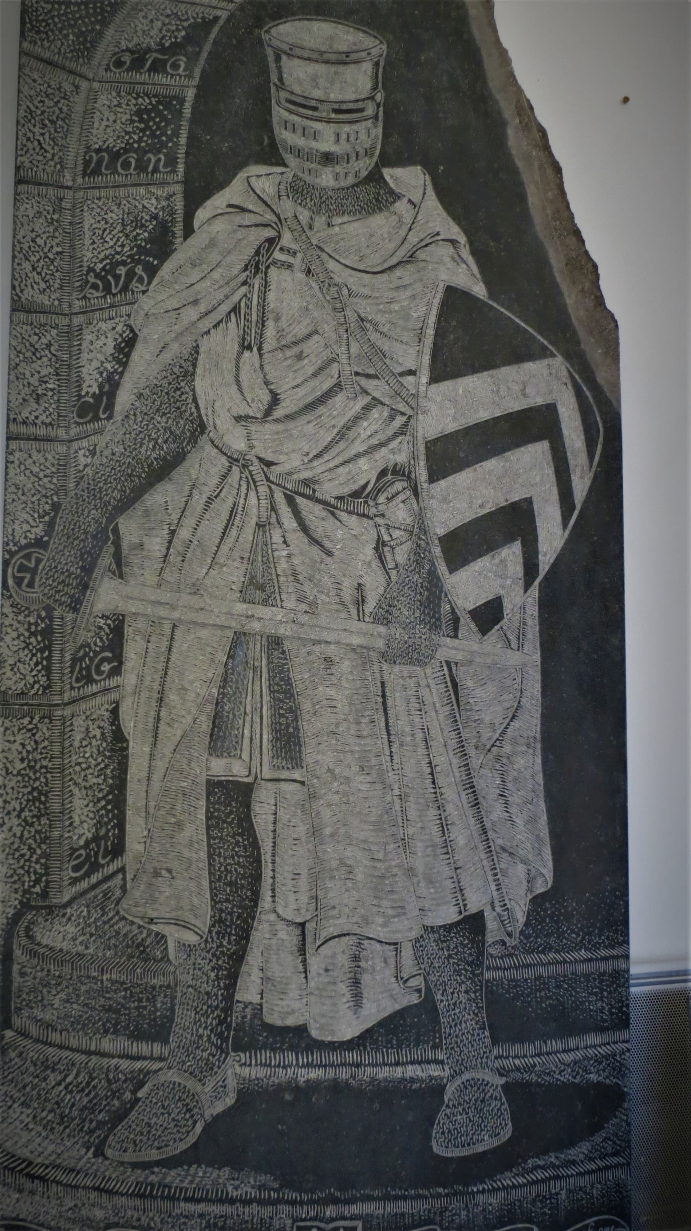 Chevalier XIIIème, début gravure