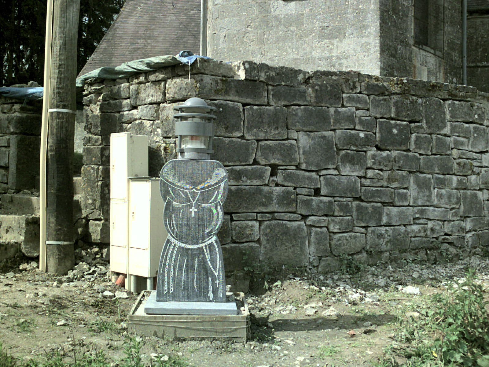 Borne lumineuse avec tête Pulsen Wallers en Fagne