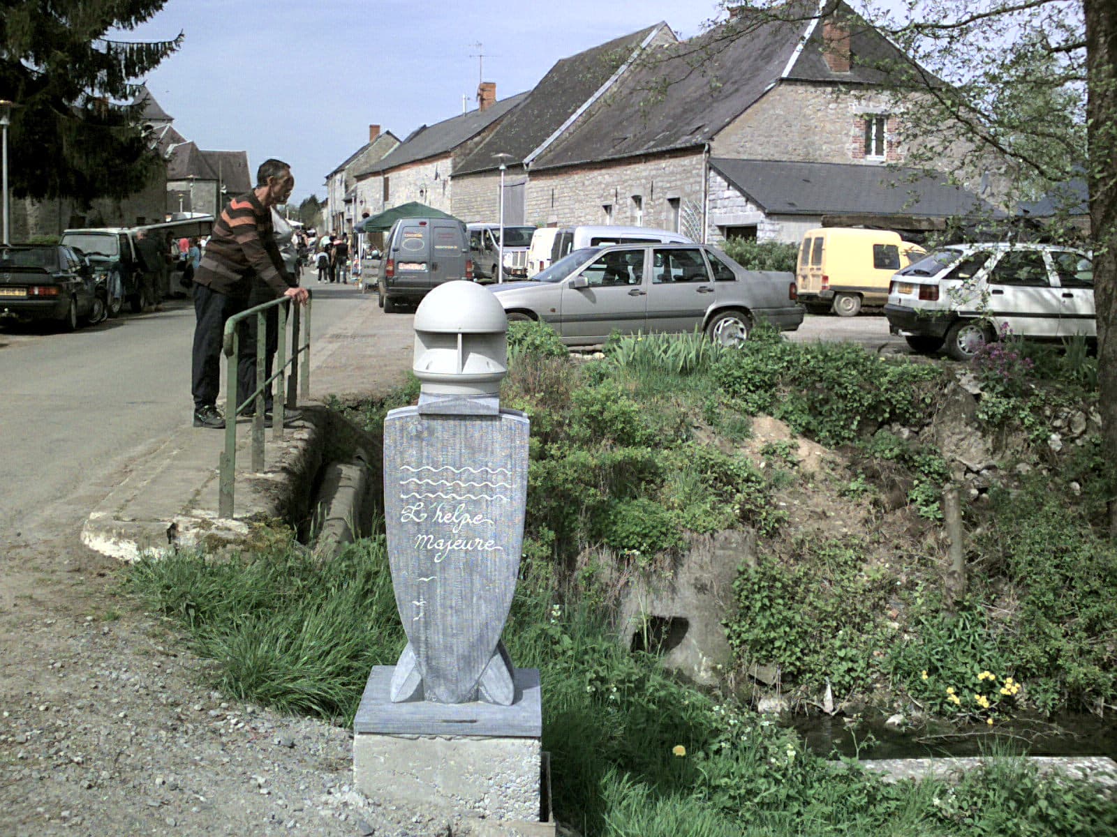 Borne lumineuse avec tête Pulsen Wallers en Fagne