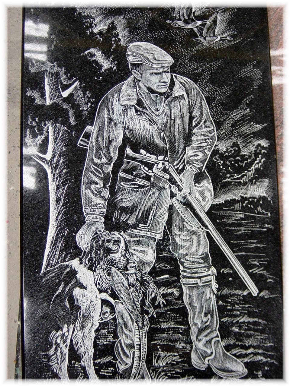 Chasseur et son chien