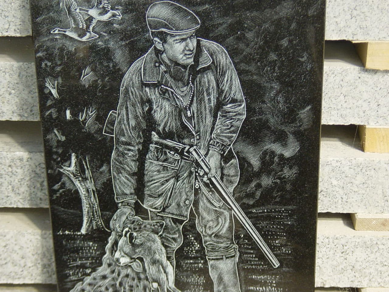 Chasseur et son chien