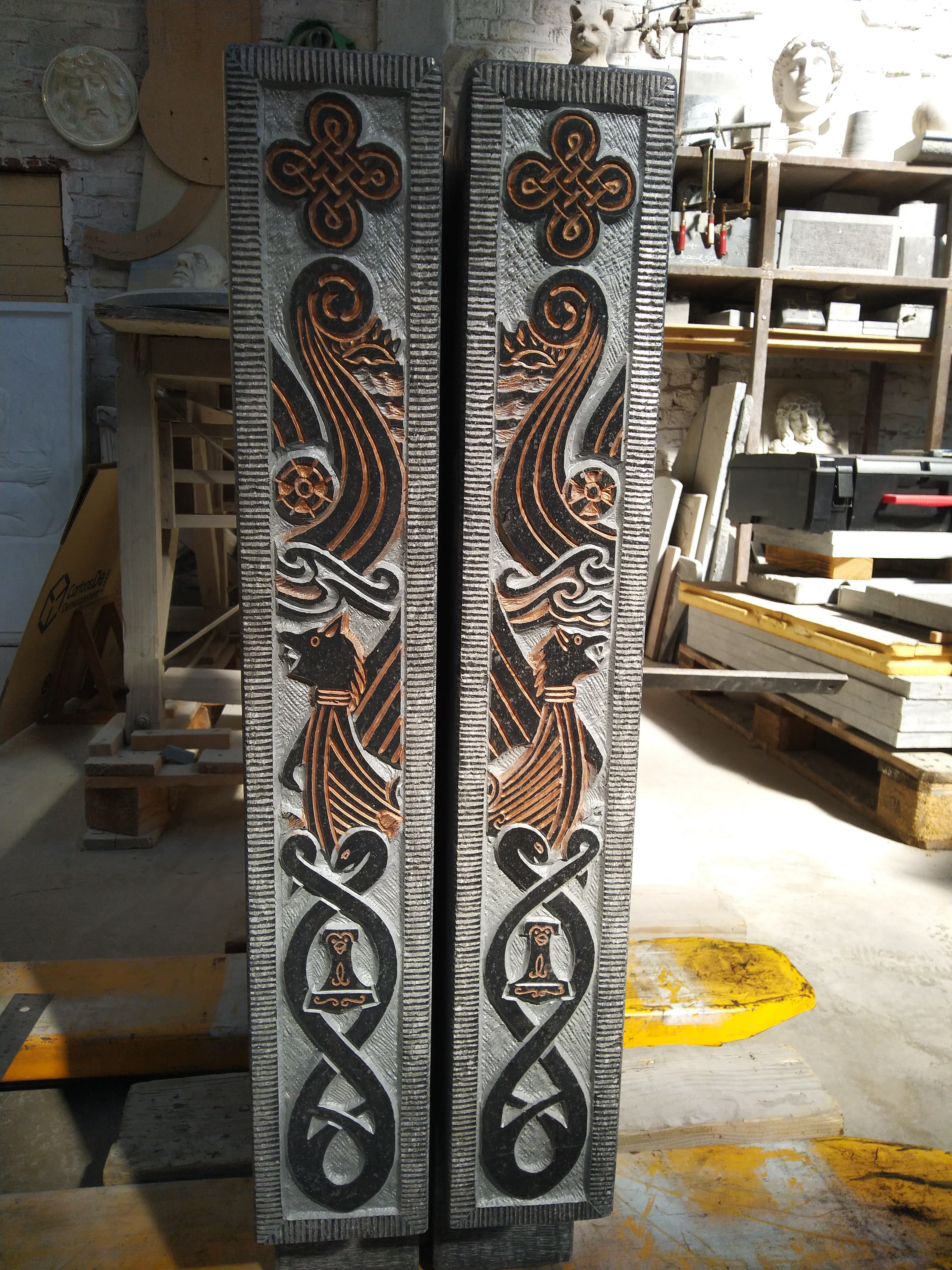 Evier gravure Viking et rune