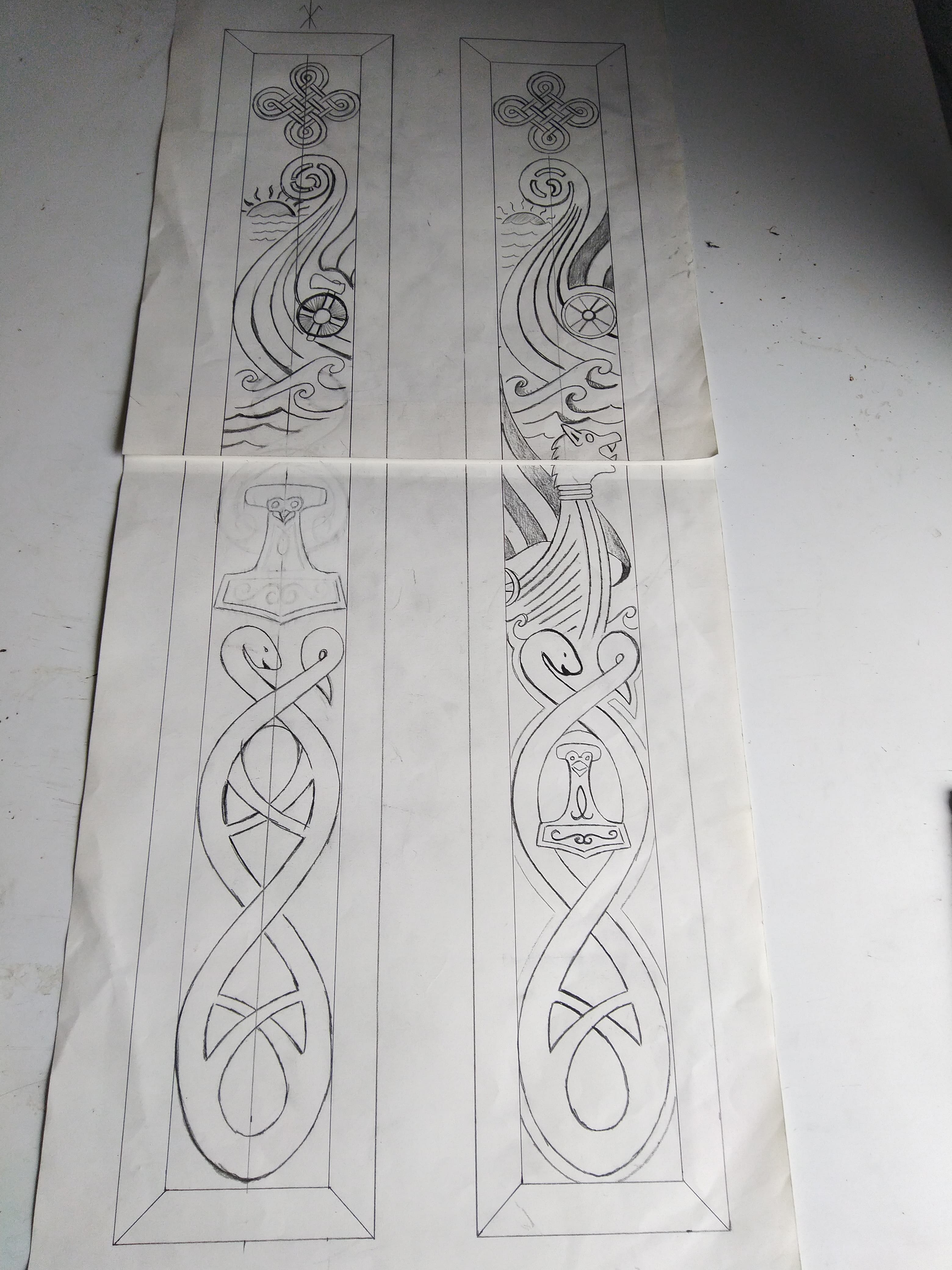 Evier gravure Viking et rune