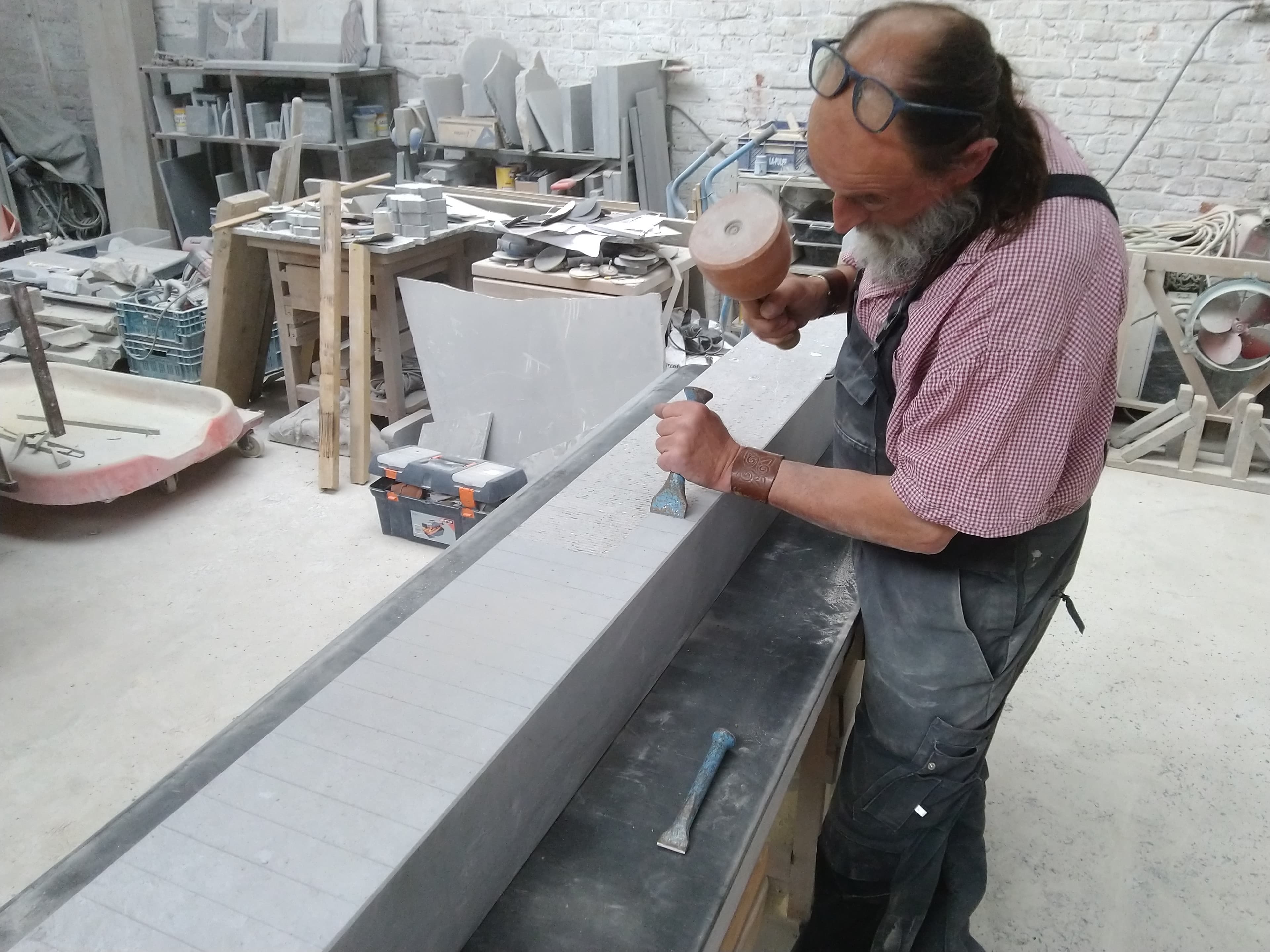 Guy à l'Atelier de Felleries