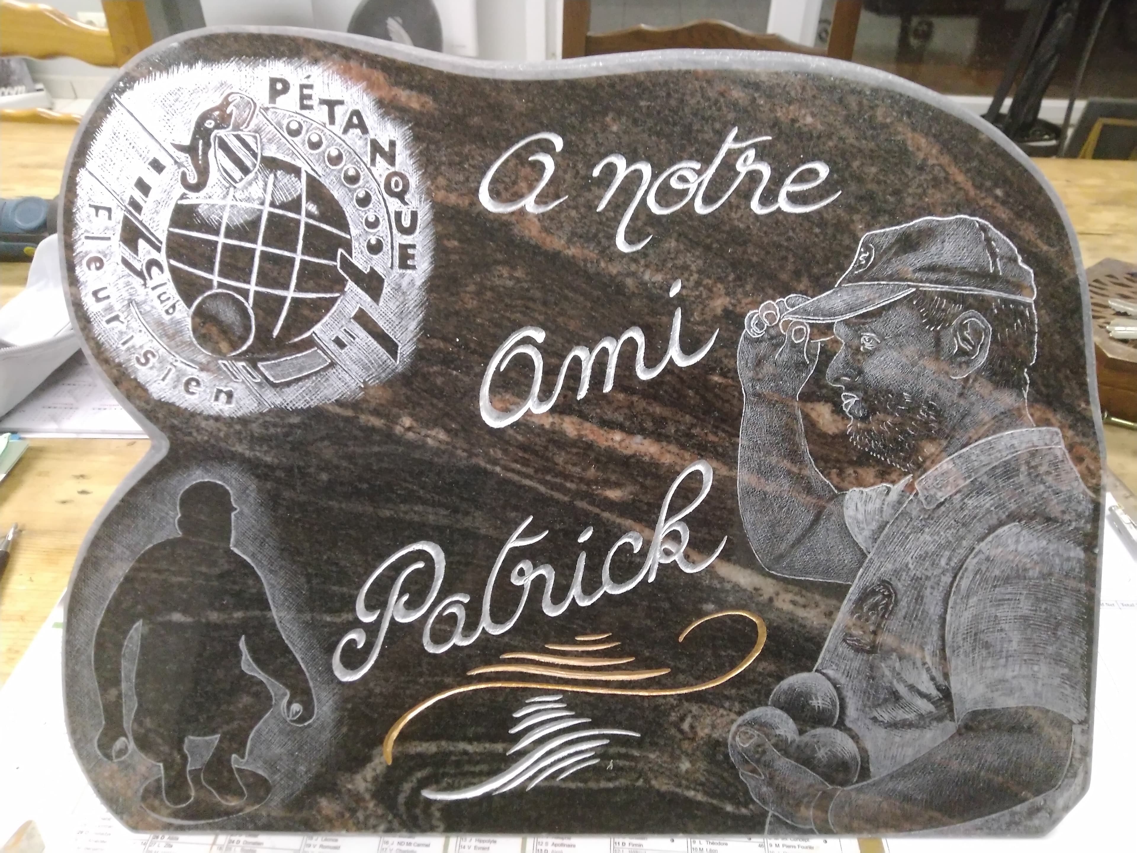 Plaque Funéraire personnalisée