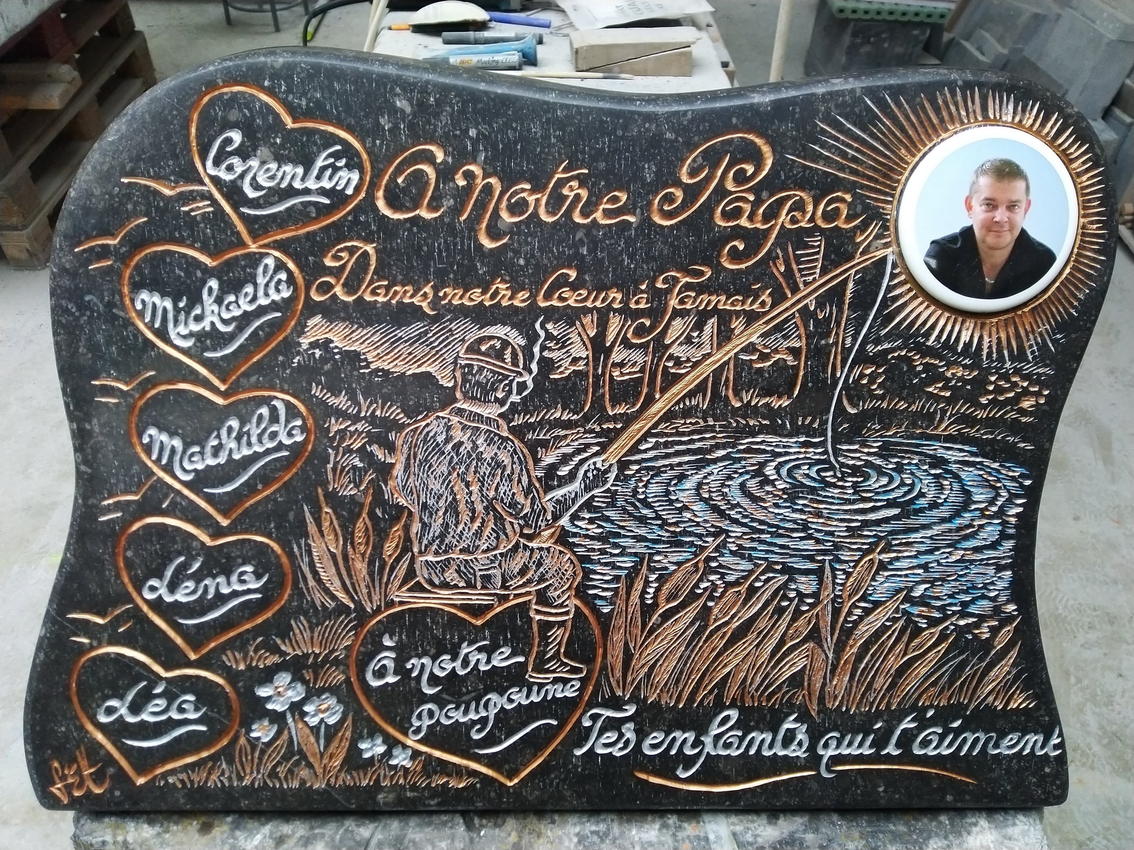 Plaque Pêcheur