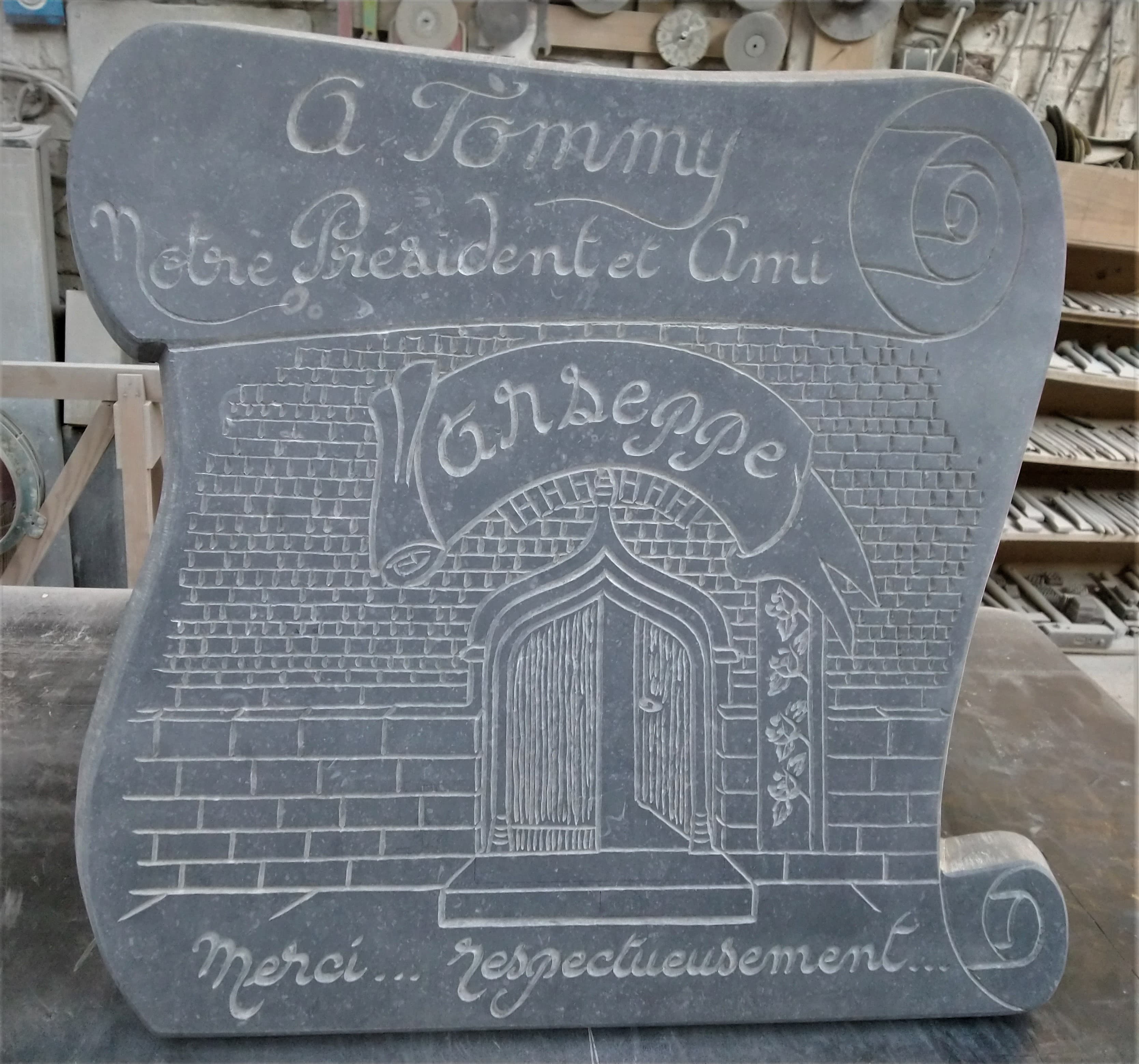 Plaque Pierre Bleue ARSEPPE