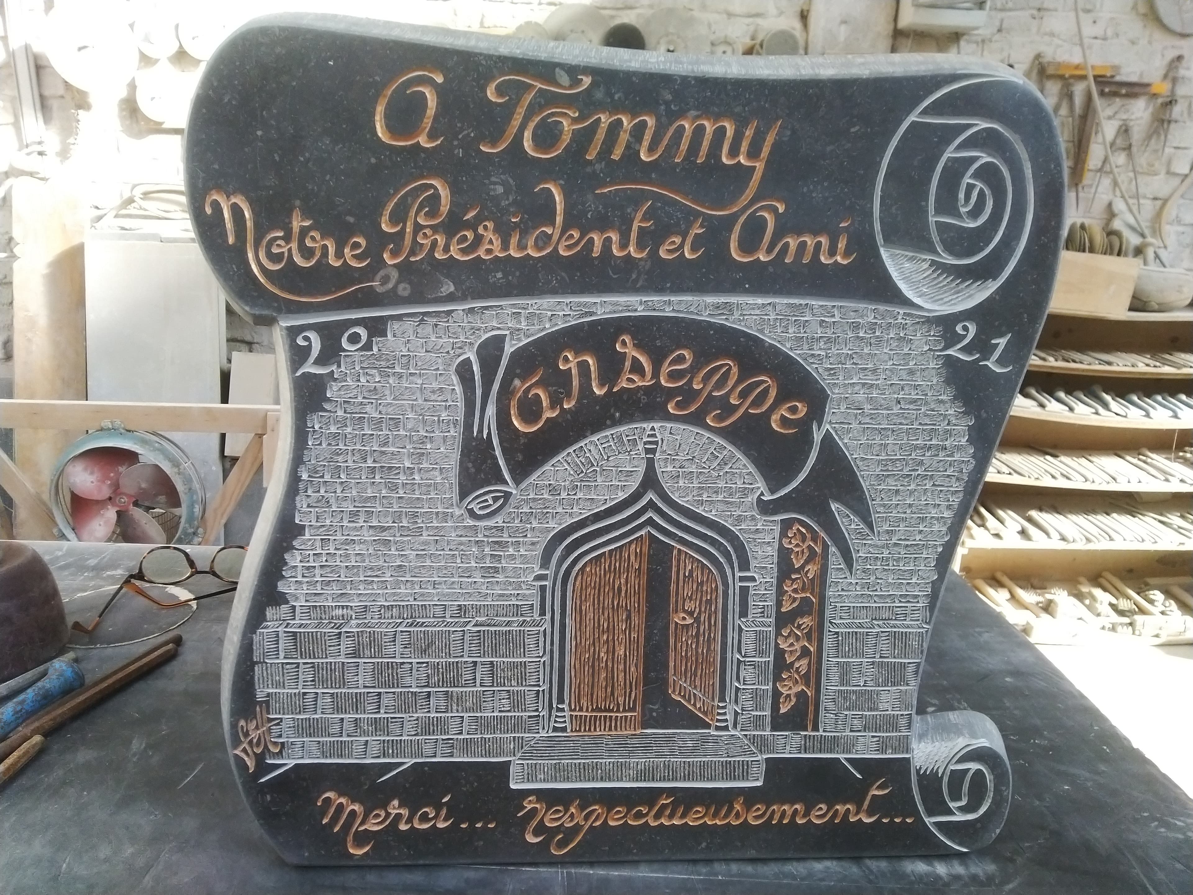 Plaque Pierre Bleue ARSEPPE
