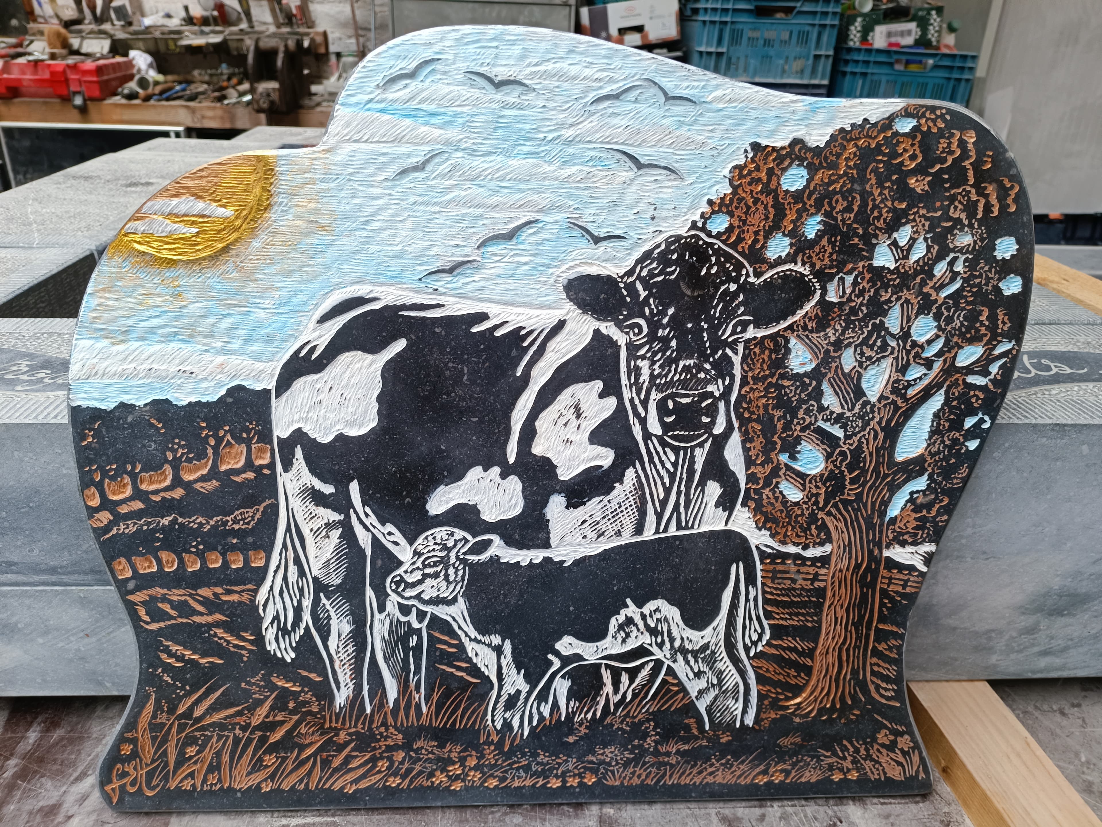 Plaque Vaches