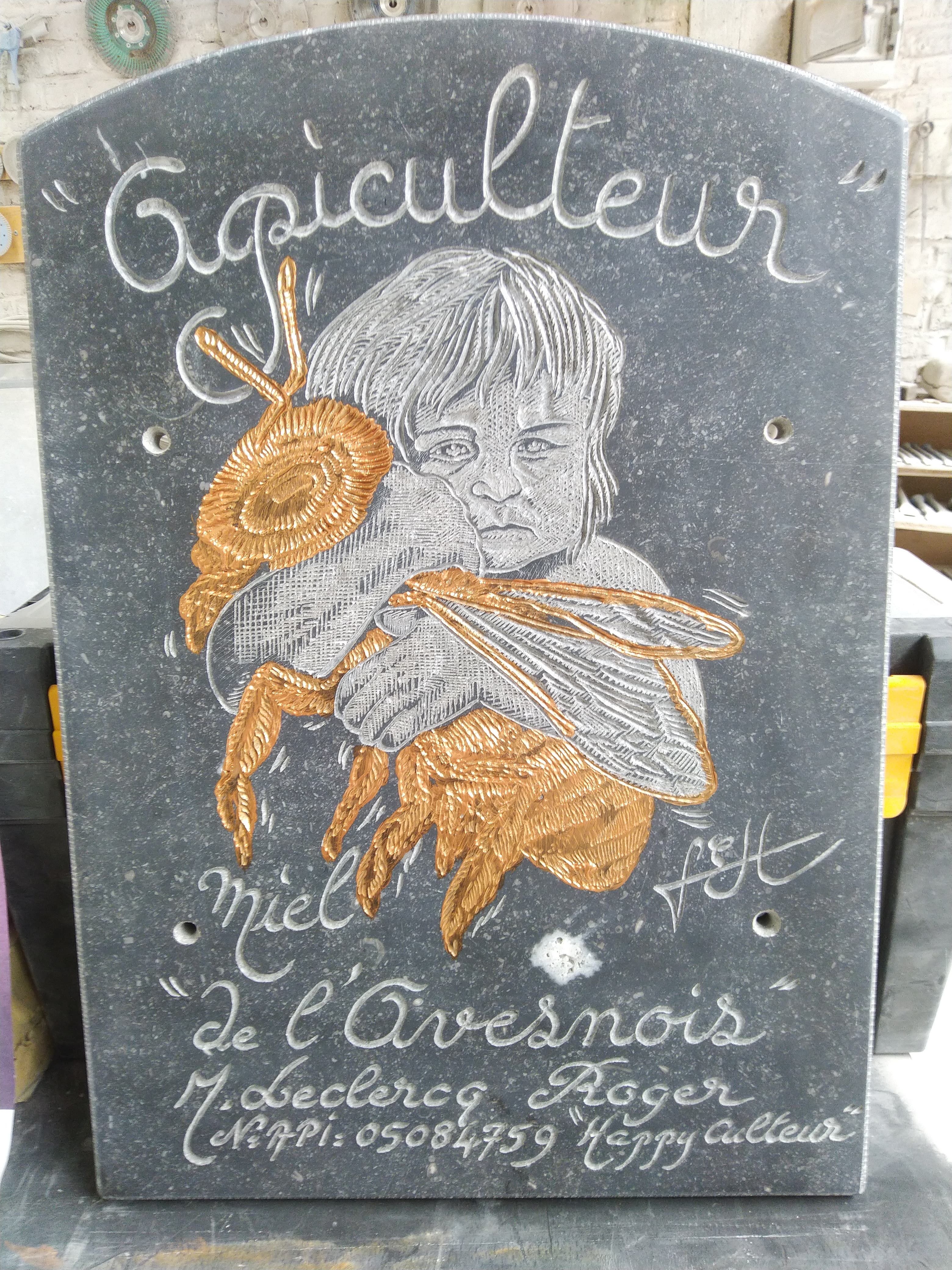 Plaque pour Apiculteur, sur mesures