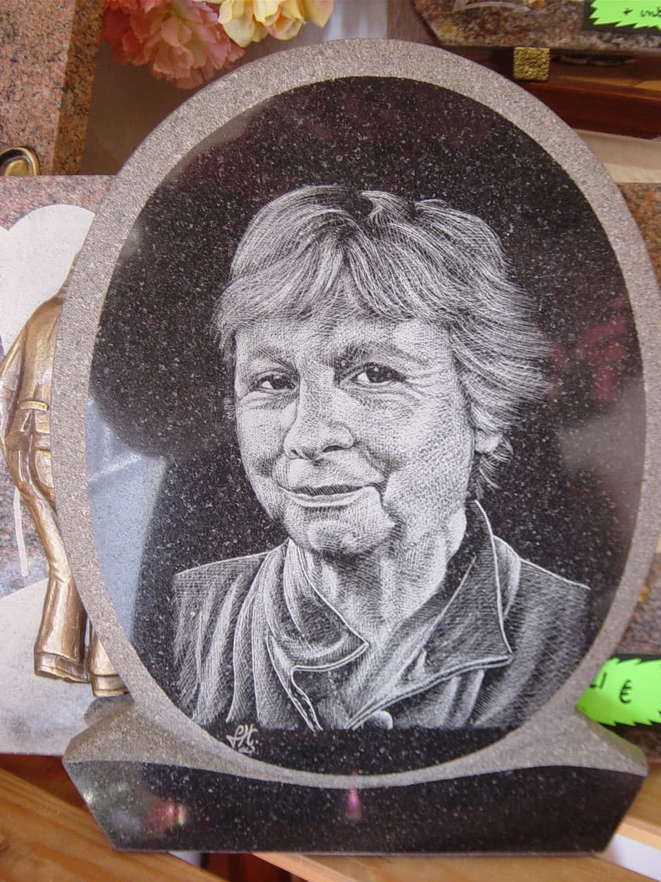 Poly-gravure portrait, d'après photo