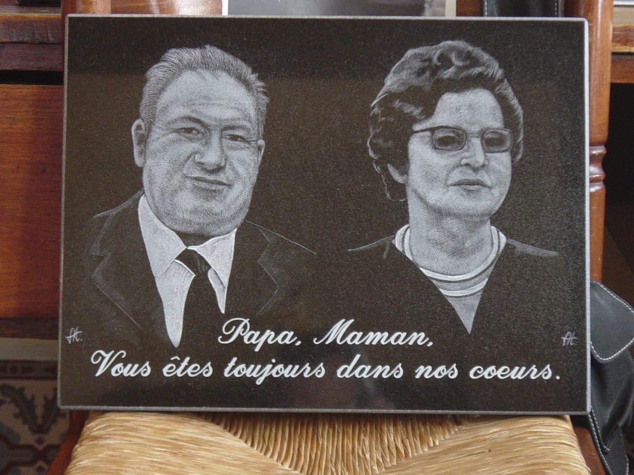 Poly-gravure portrait, d'après photo