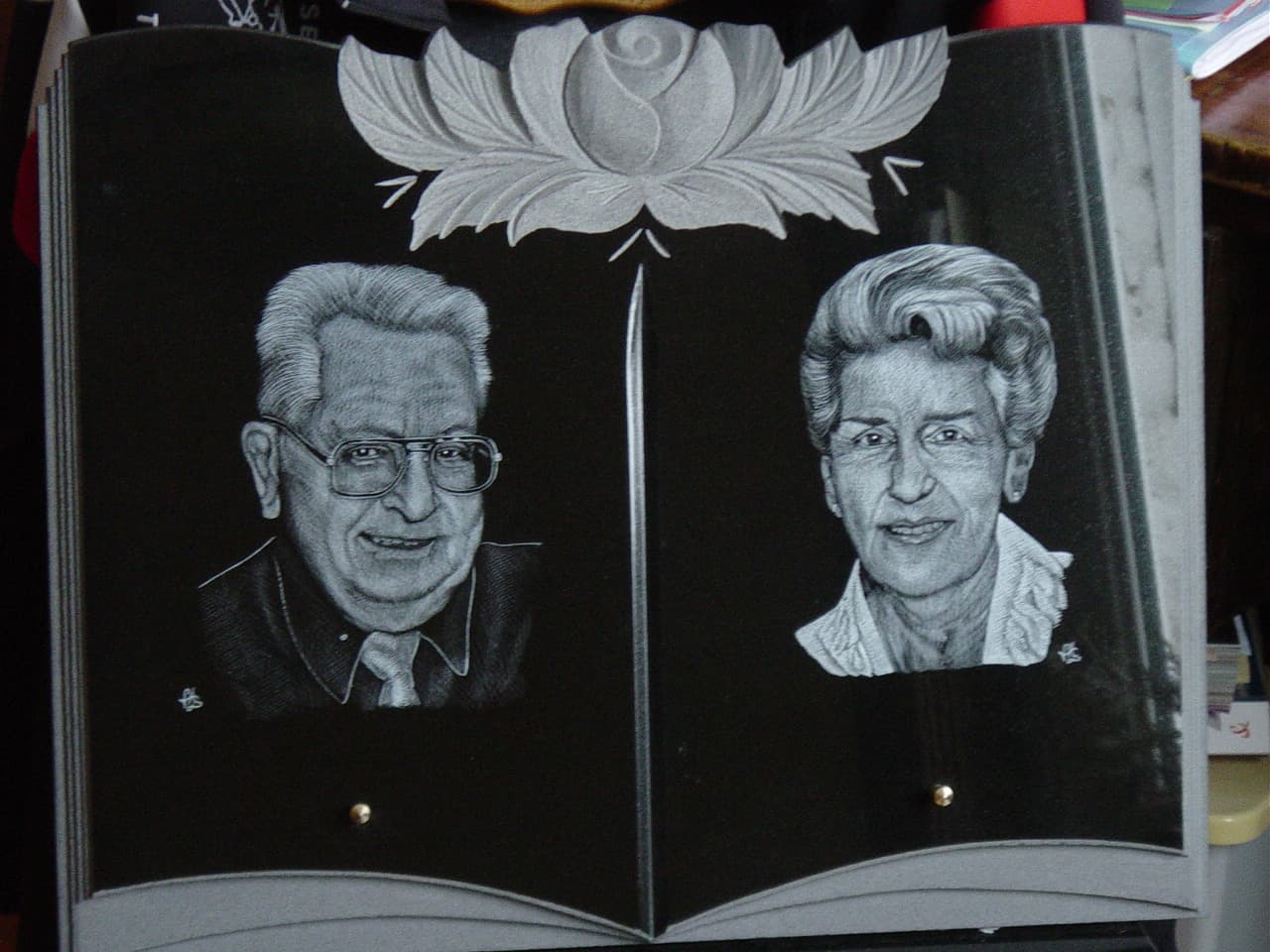 Poly-gravure portrait, d'après photo