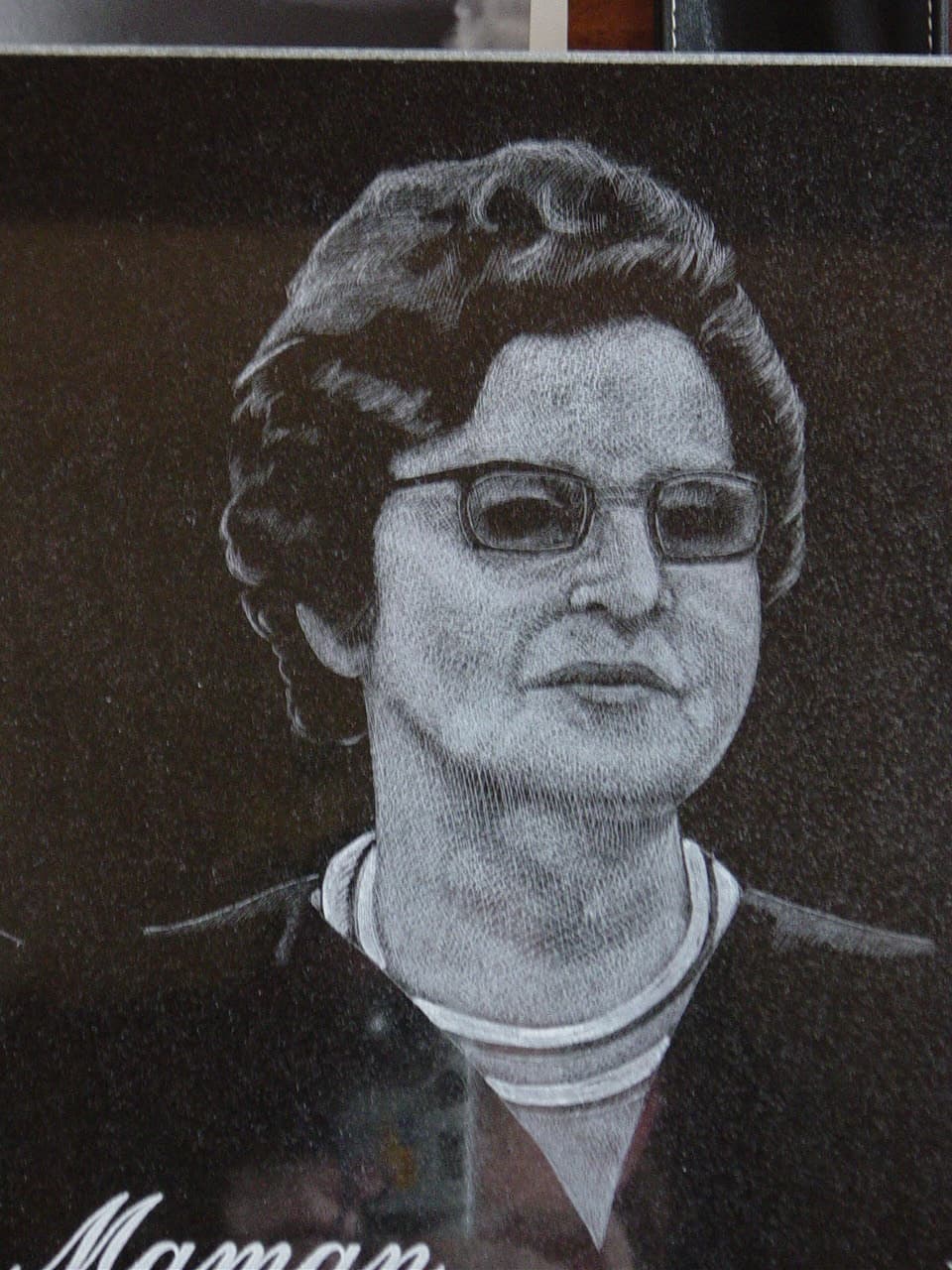 Poly-gravure portrait, d'après photo
