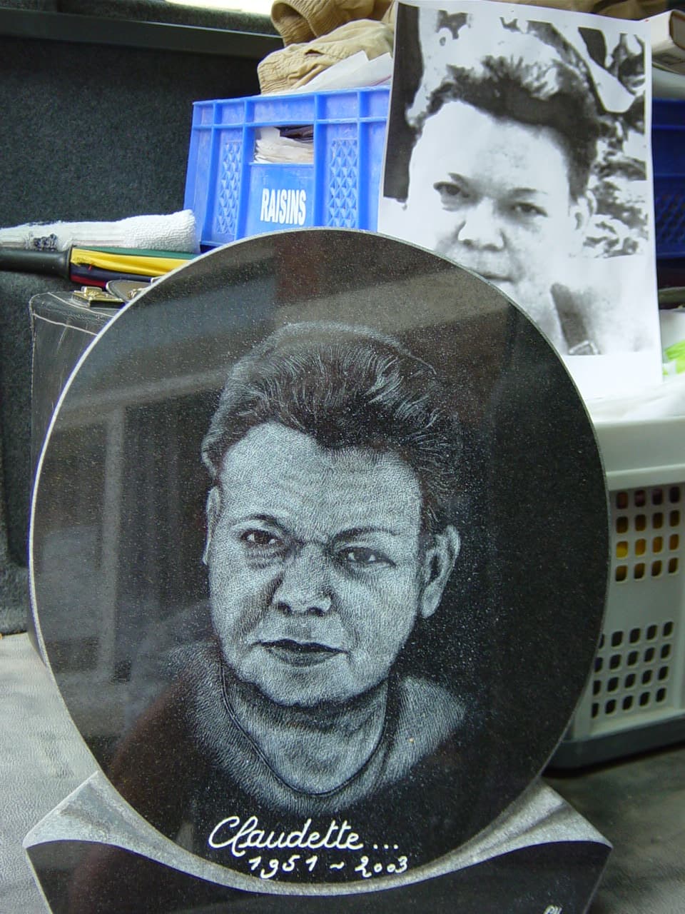 Poly-gravure portrait, d'après photo
