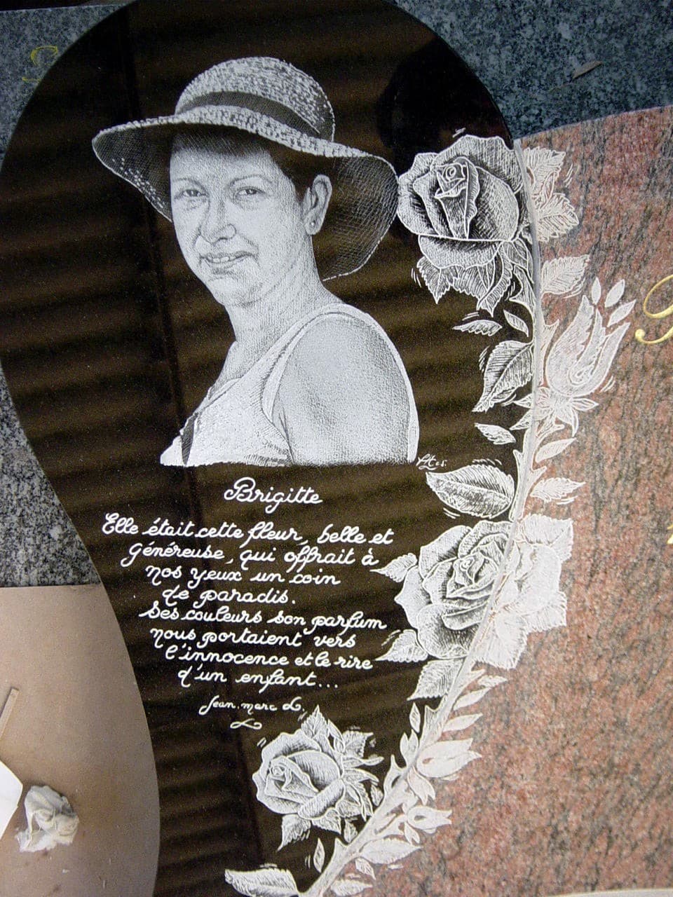 Poly-gravure portrait, d'après photo
