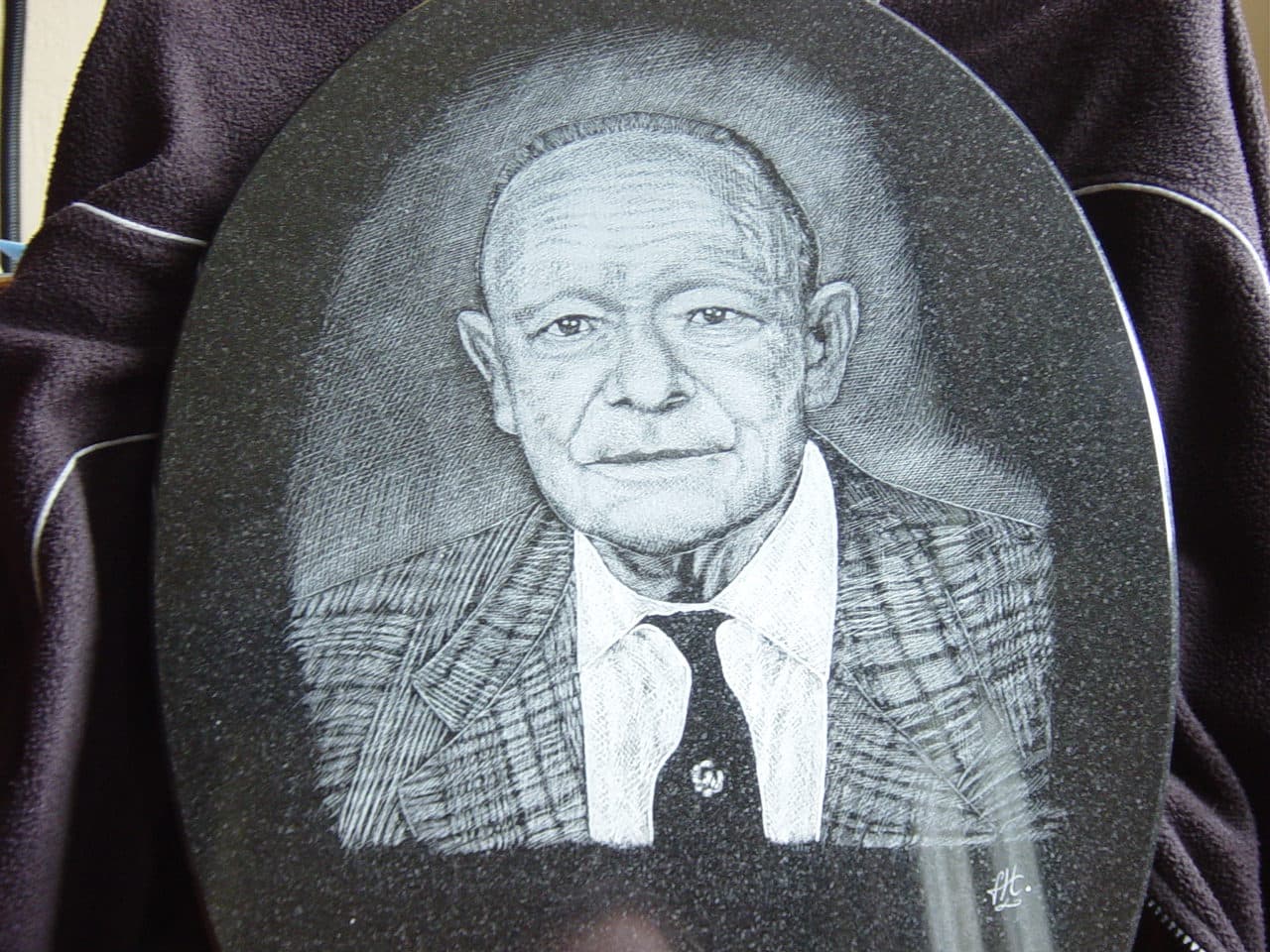 Poly-gravure portrait, d'après photo