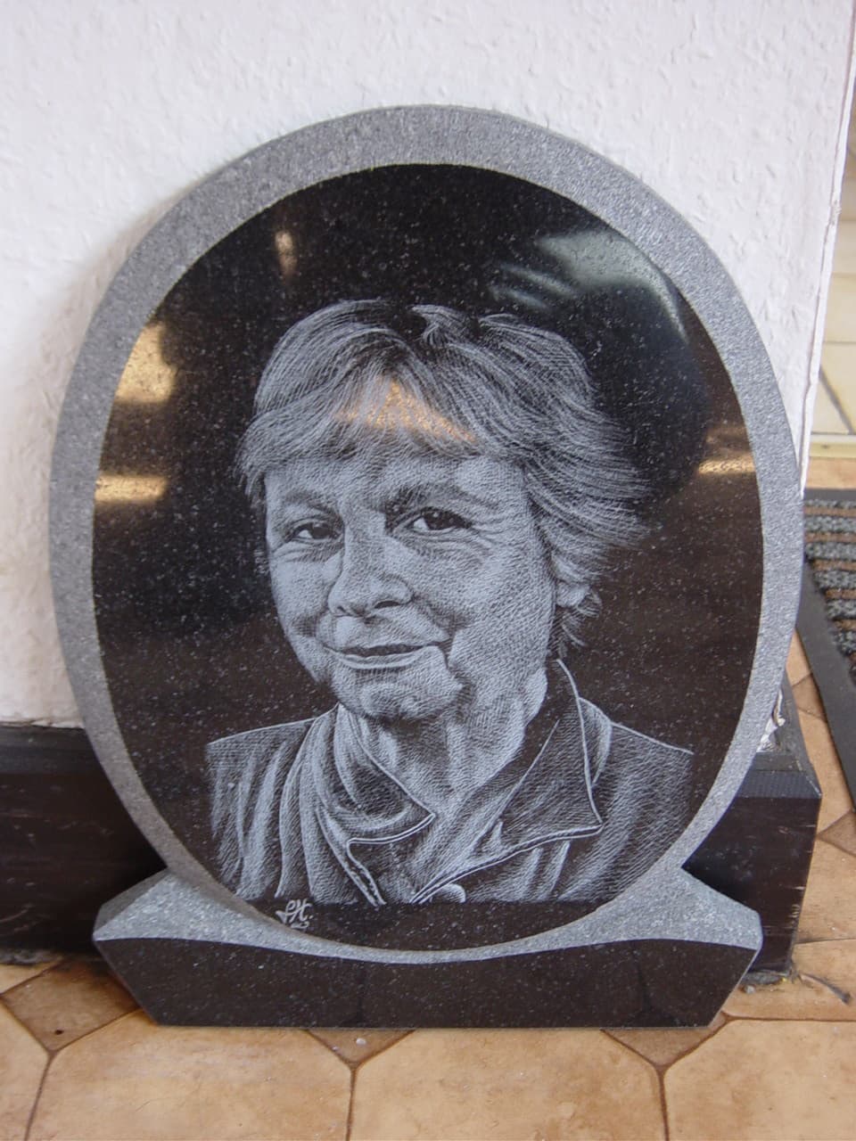 Poly-gravure portrait, d'après photo