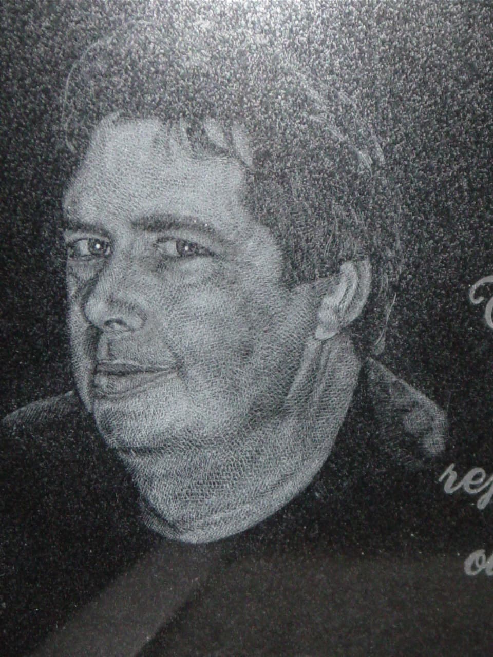 Poly-gravure portrait, d'après photo 12
