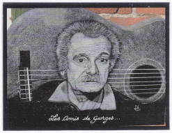 Portrait Brassens, guitare à Set cordes