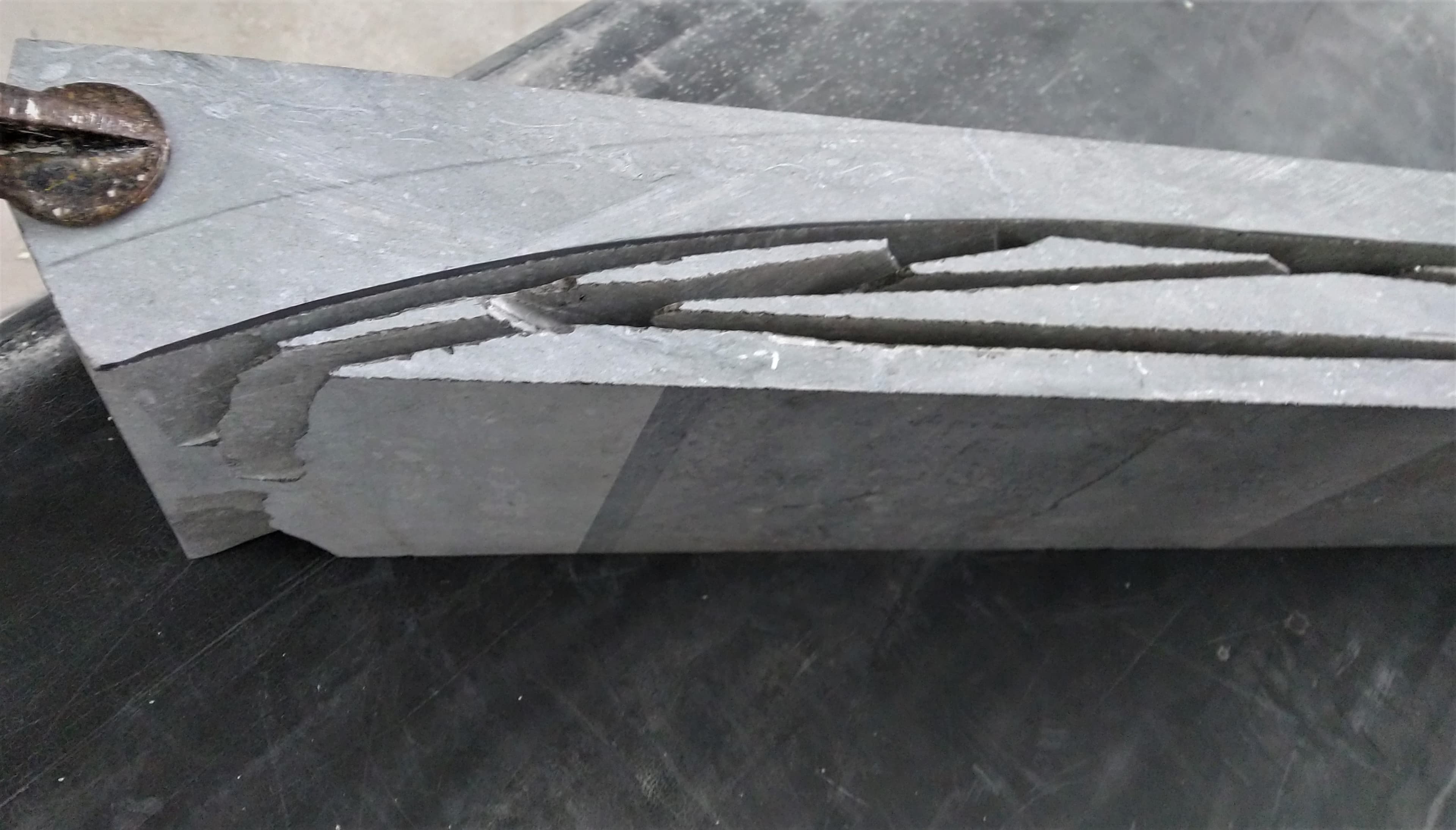 Réalisation contre-marches autour béton existant