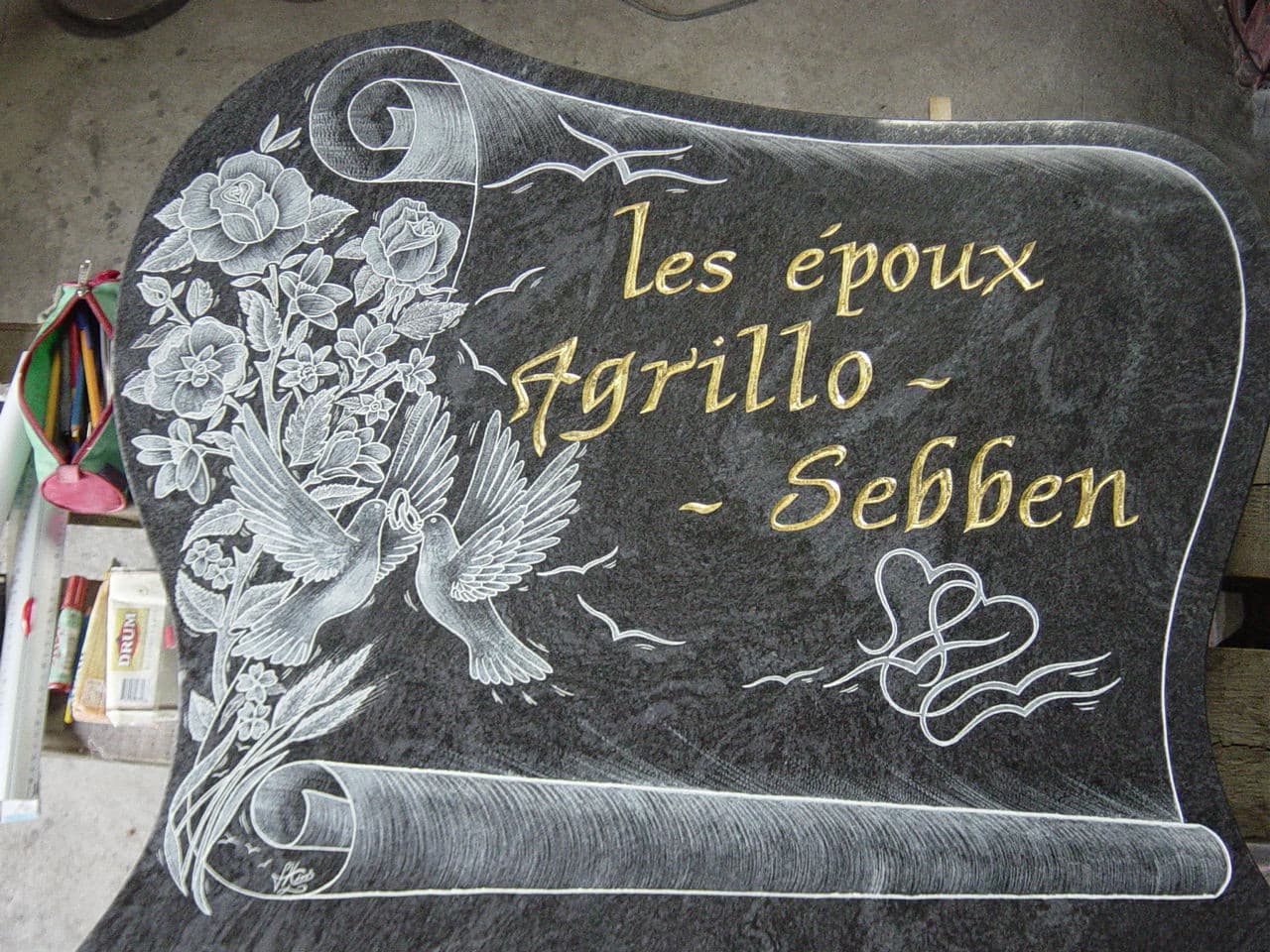 Steles Granit funéraire 006