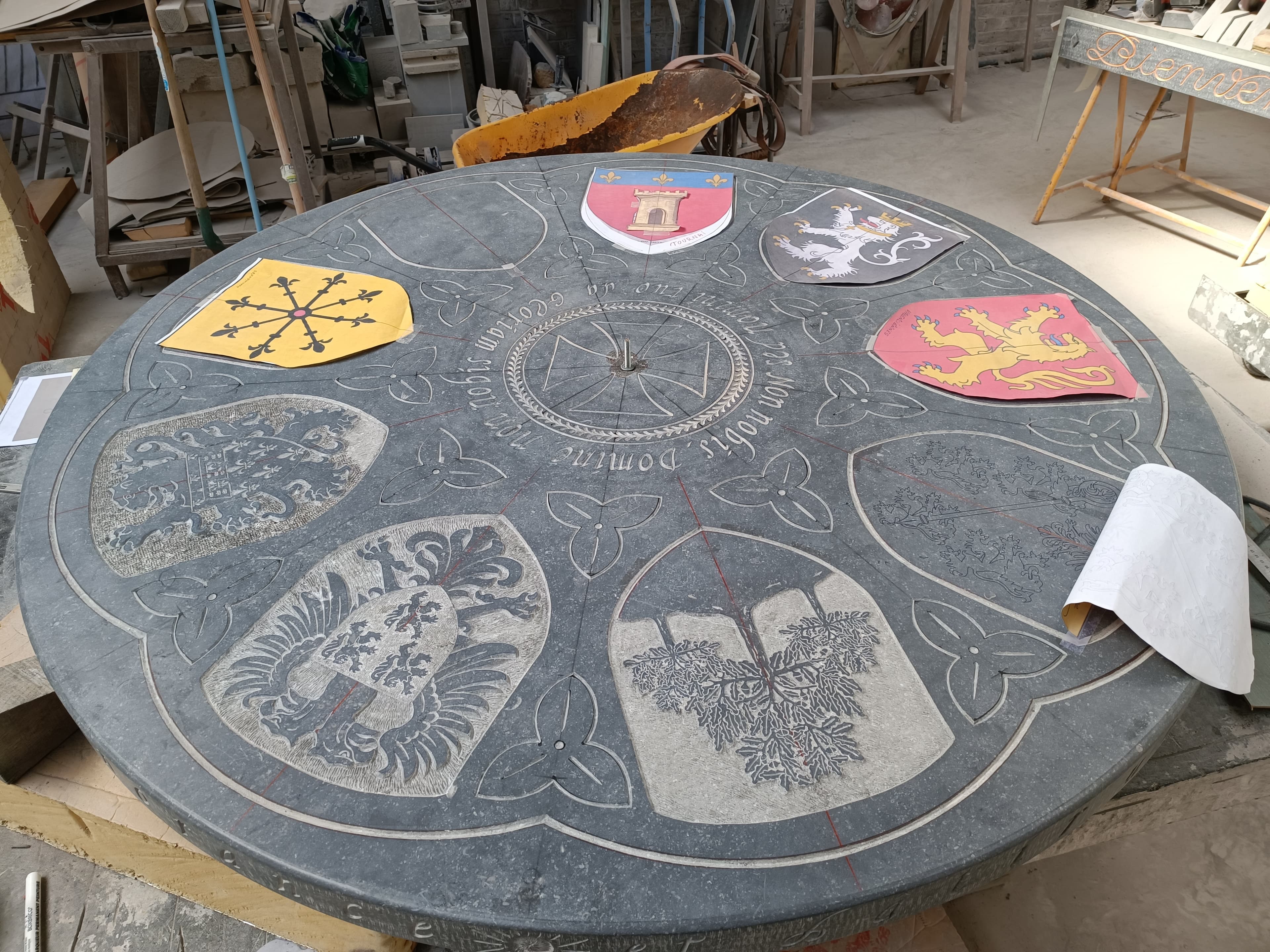 A. Travail évolutif de la table Templière