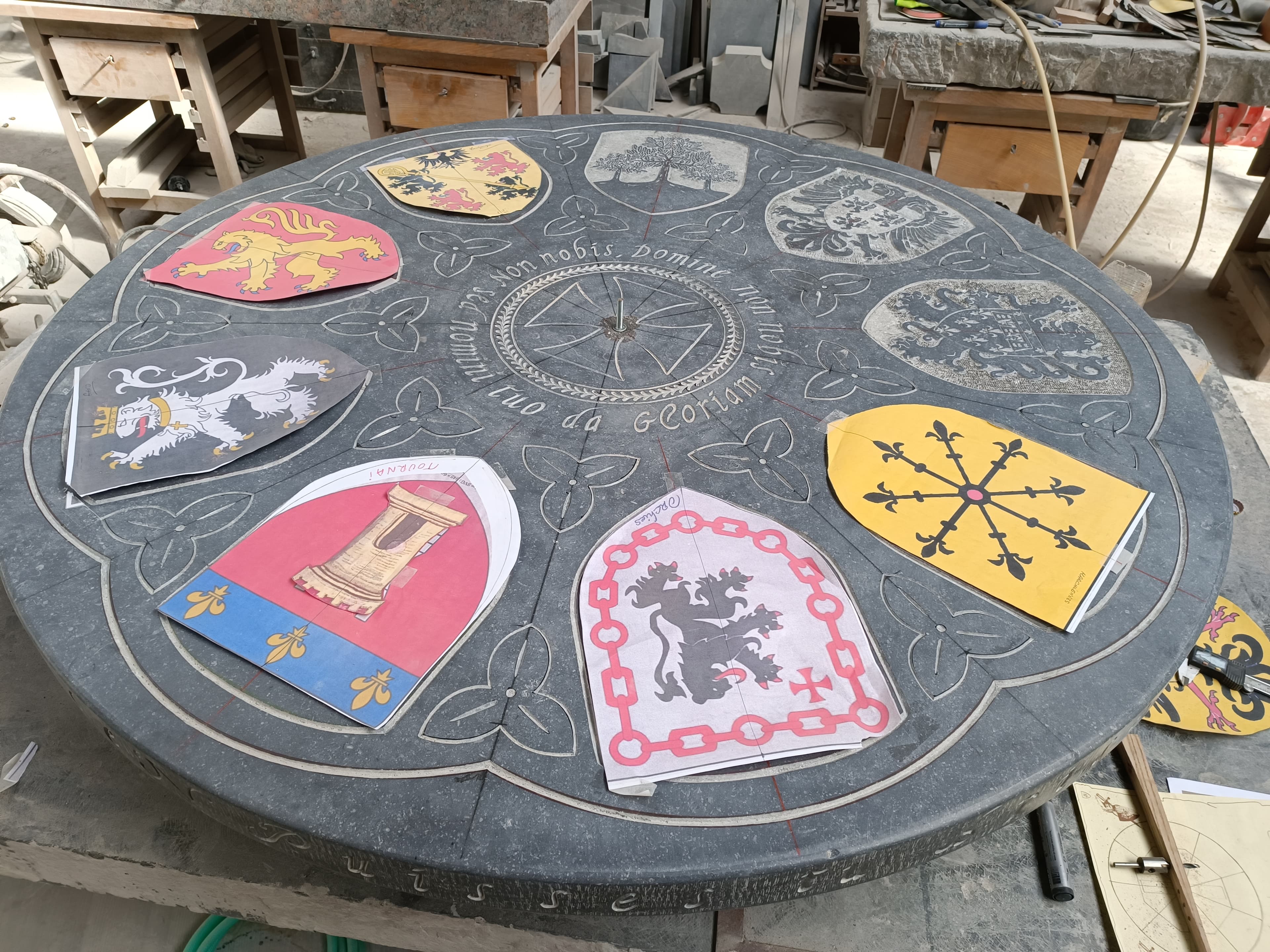 A. Travail évolutif de la table Templière