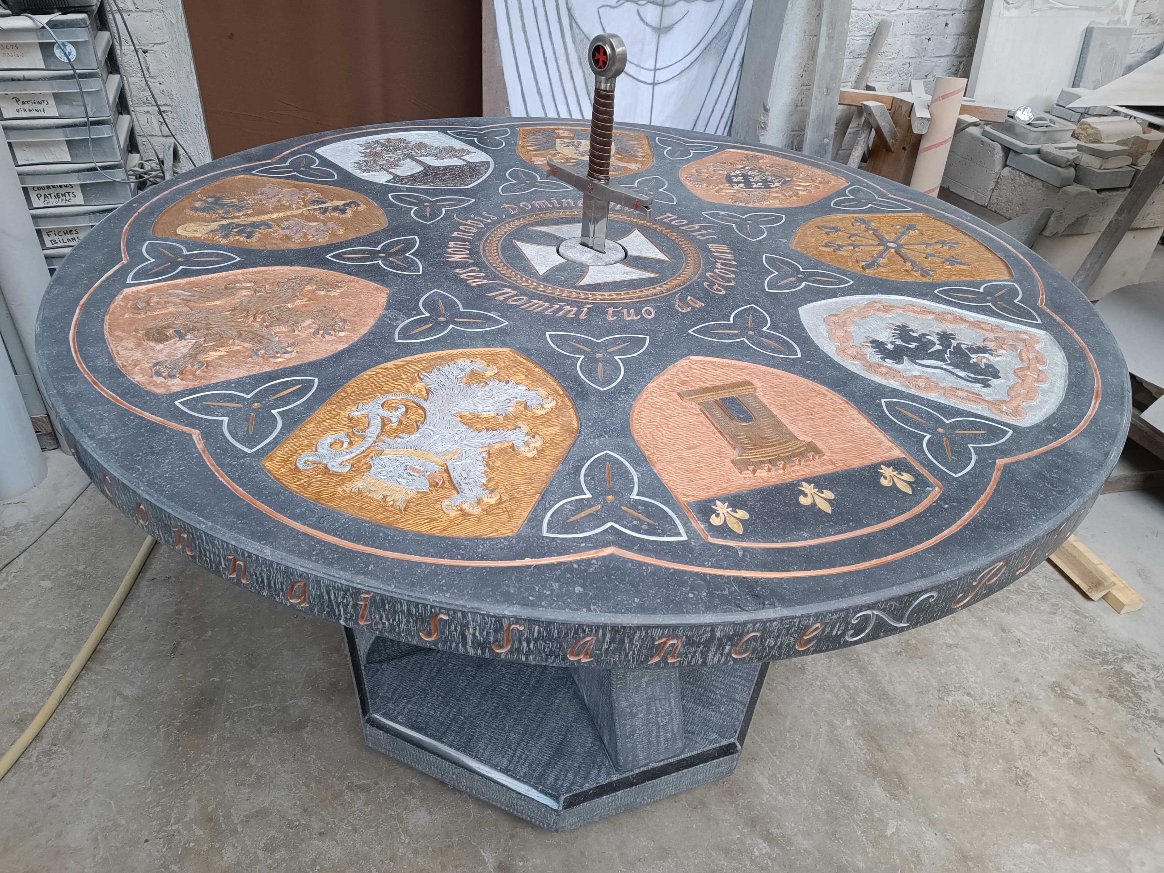 A. Travail évolutif de la table Templière