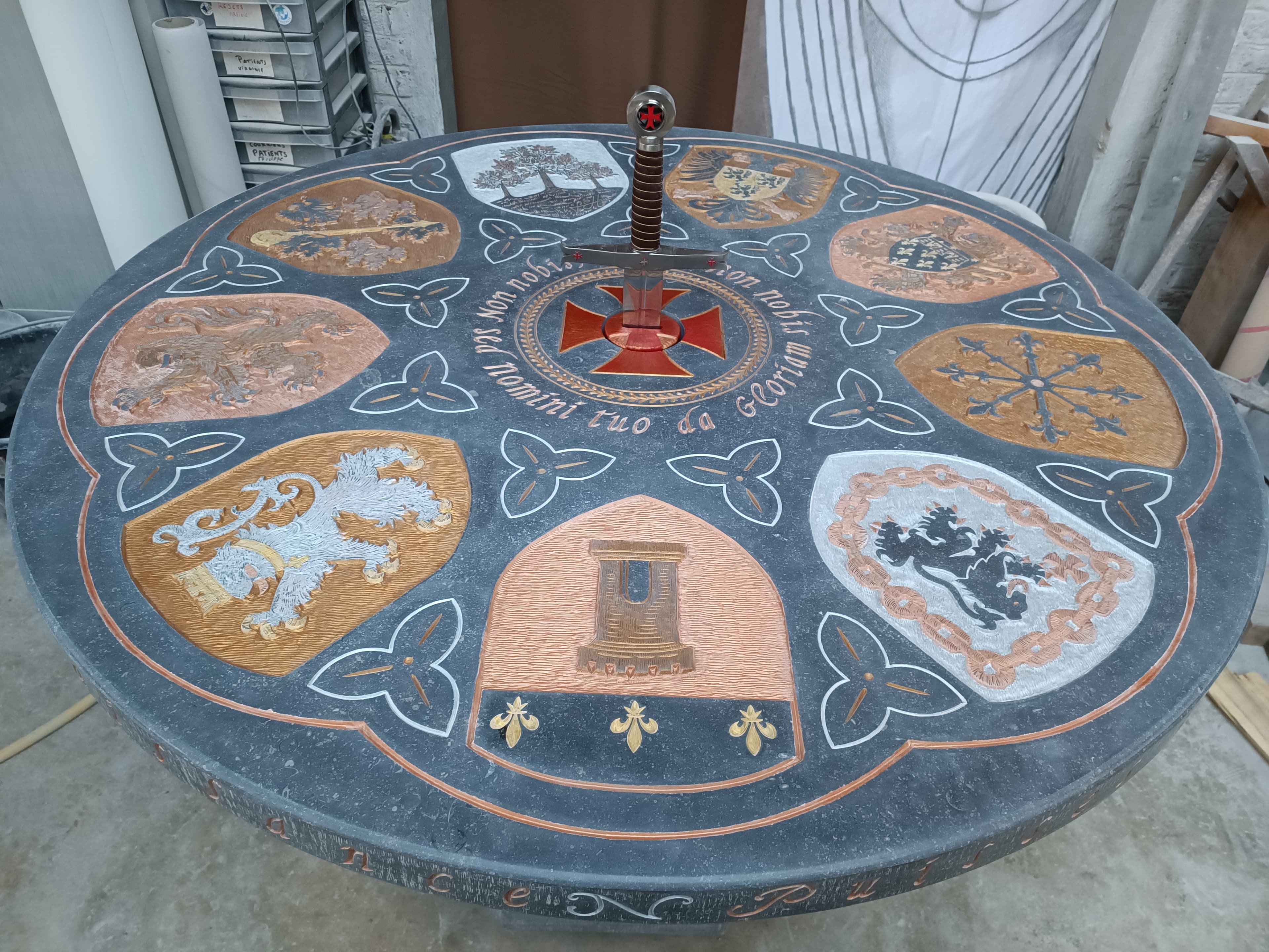 A. Travail évolutif de la table Templière