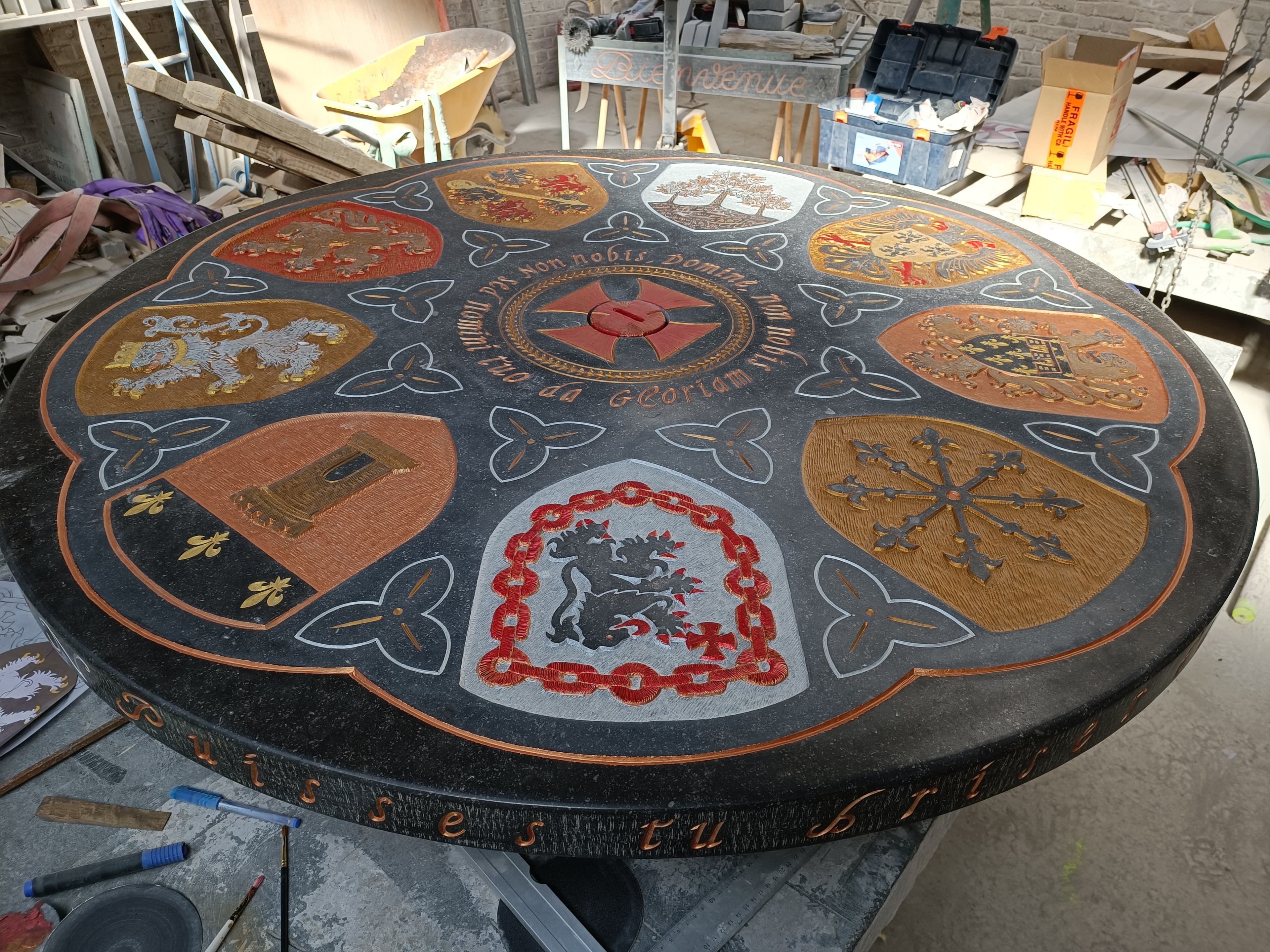 A. Travail évolutif de la table Templière
