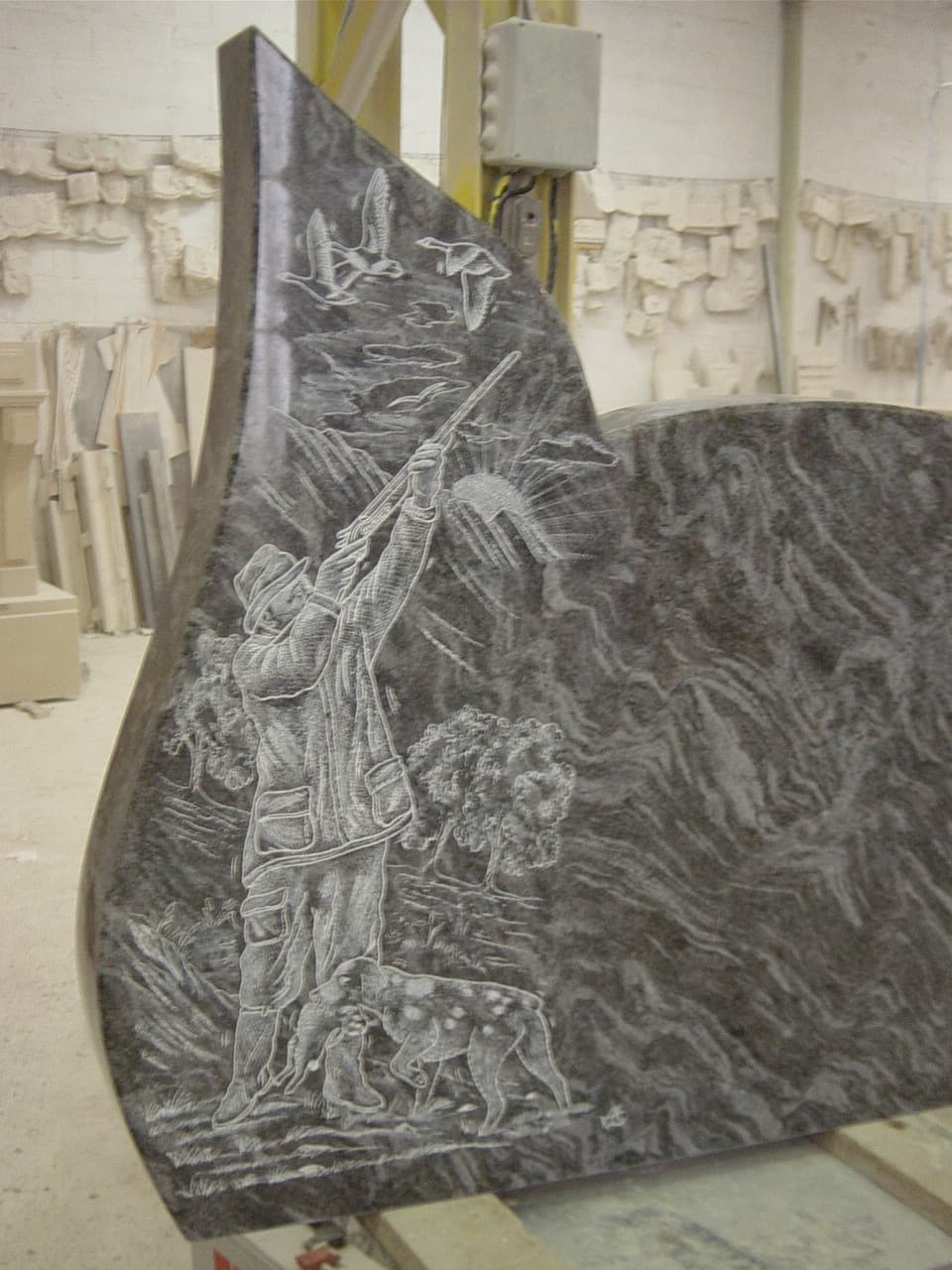 funéraires granit poly-gravure