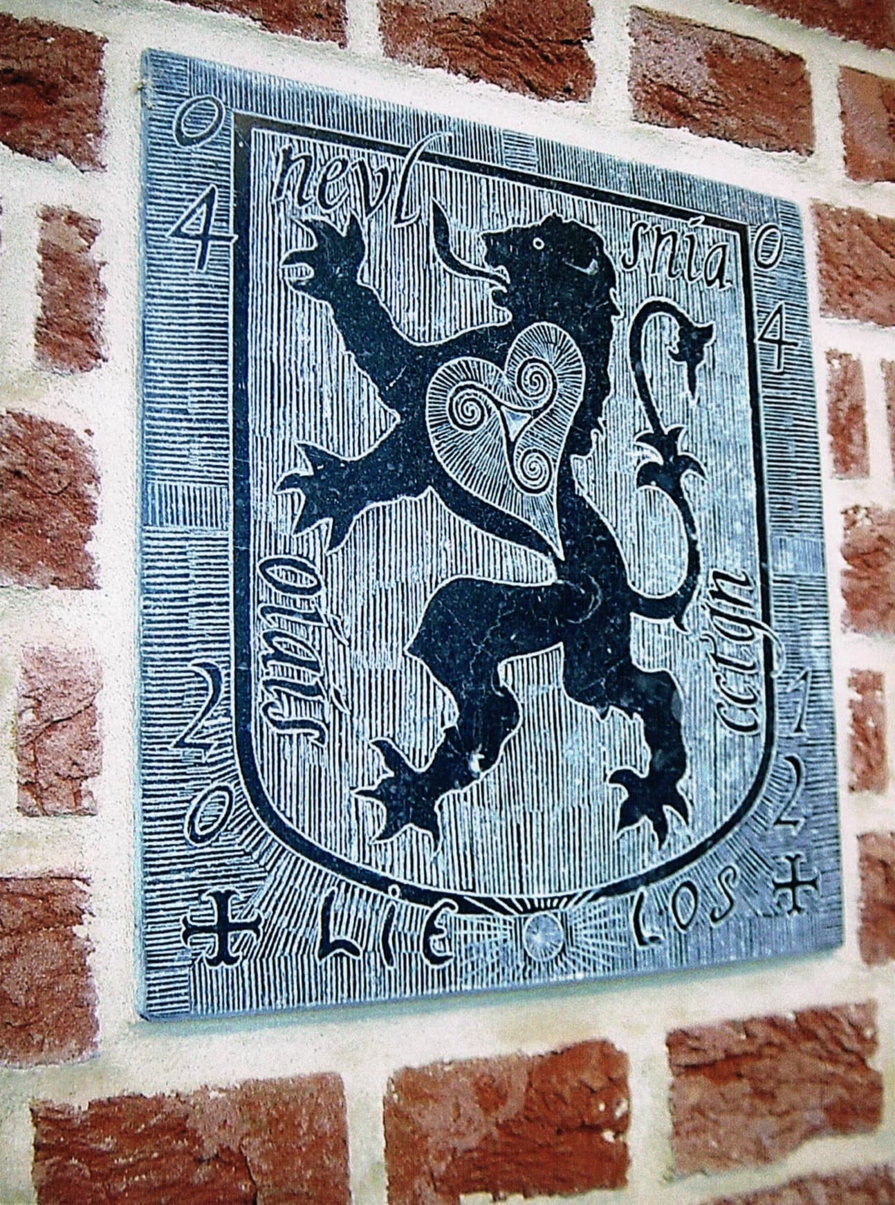 Blason Lion du Hainaut gravé, et codé